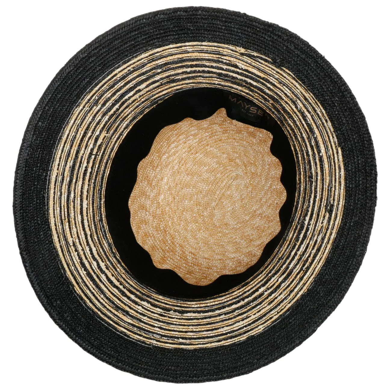 Mayser Hats Clea Twotone Straw Hat by Mayser