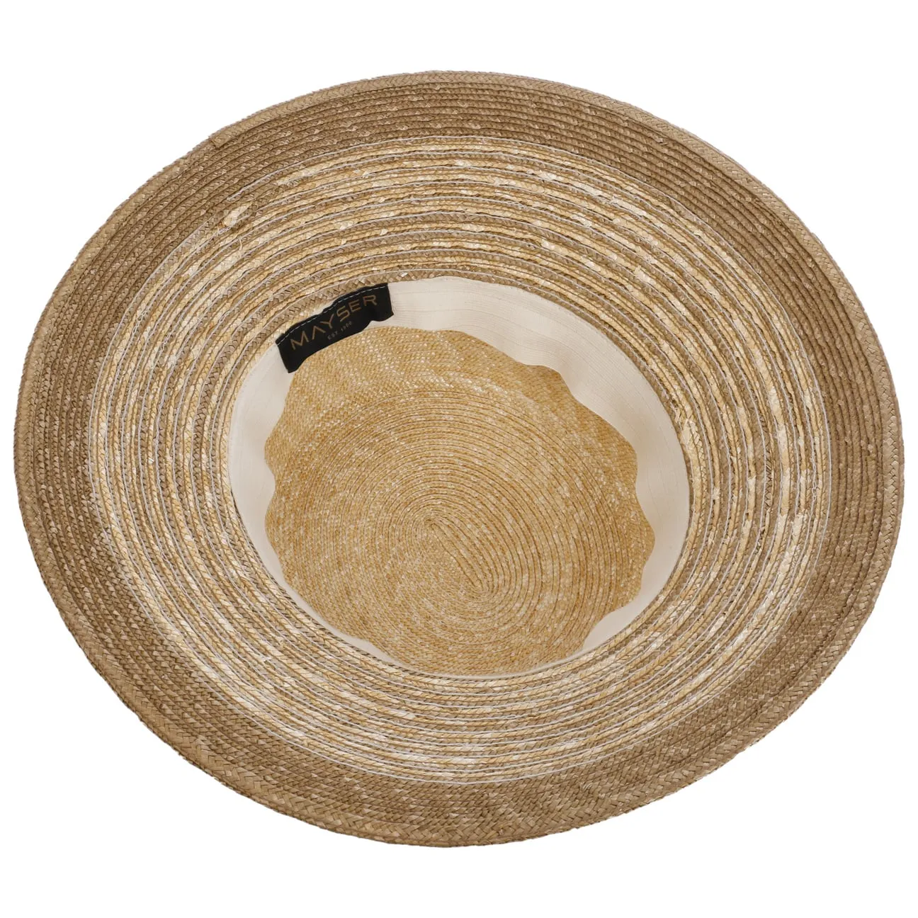 Mayser Hats Clea Twotone Straw Hat by Mayser
