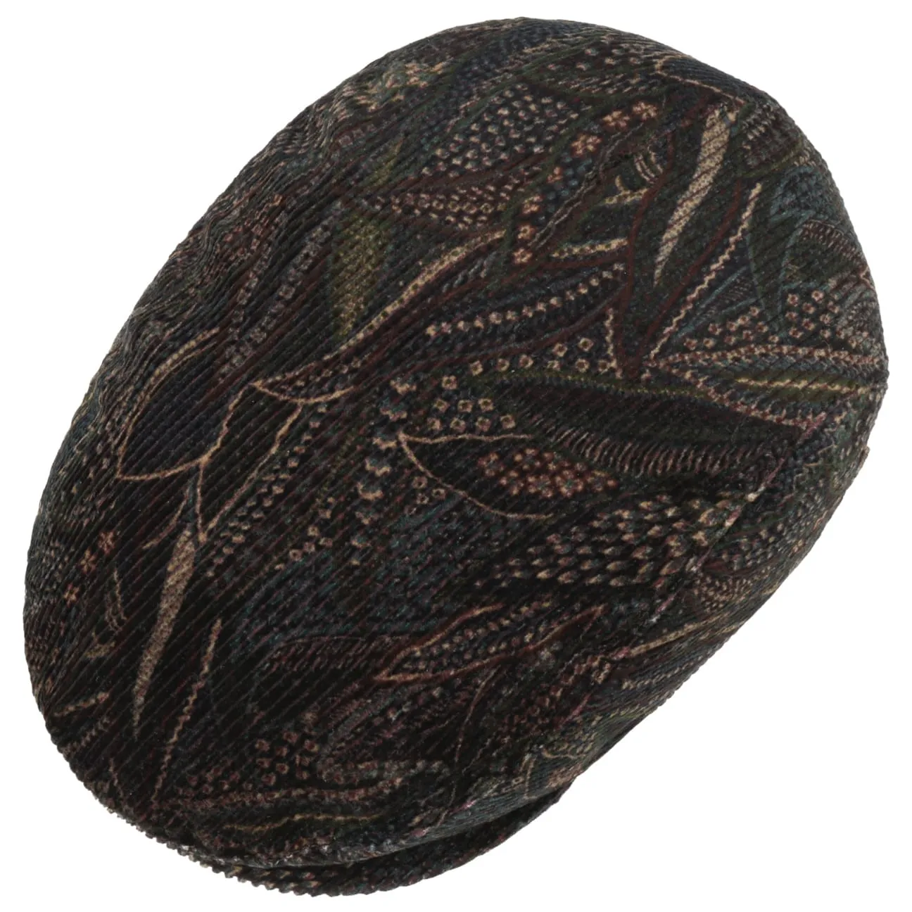 Mayser Hats Corduroy Paisley Flat Cap Zechbauer by Mayser