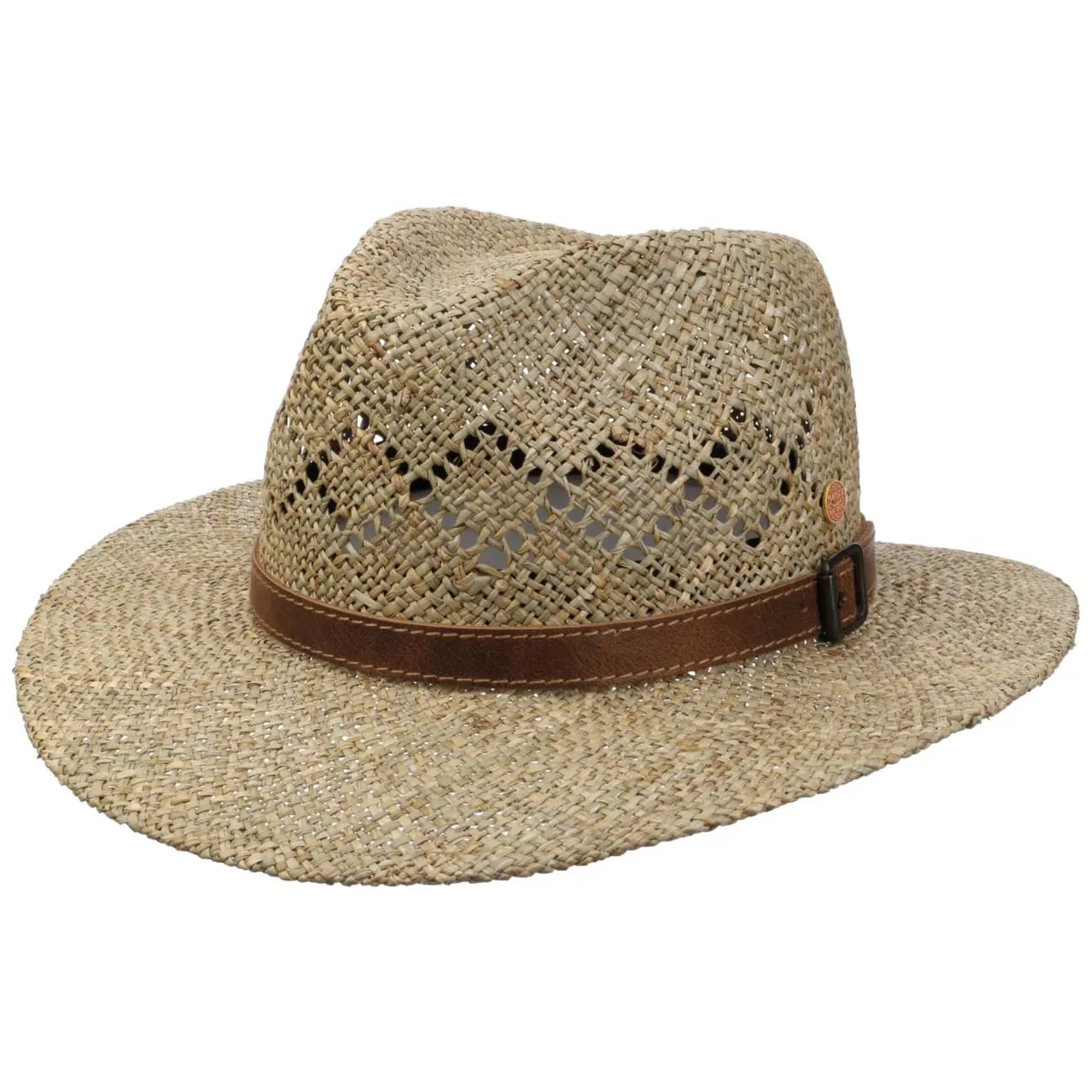 Mayser Hats Desco Seagrass Hat with Leather Band by Mayser