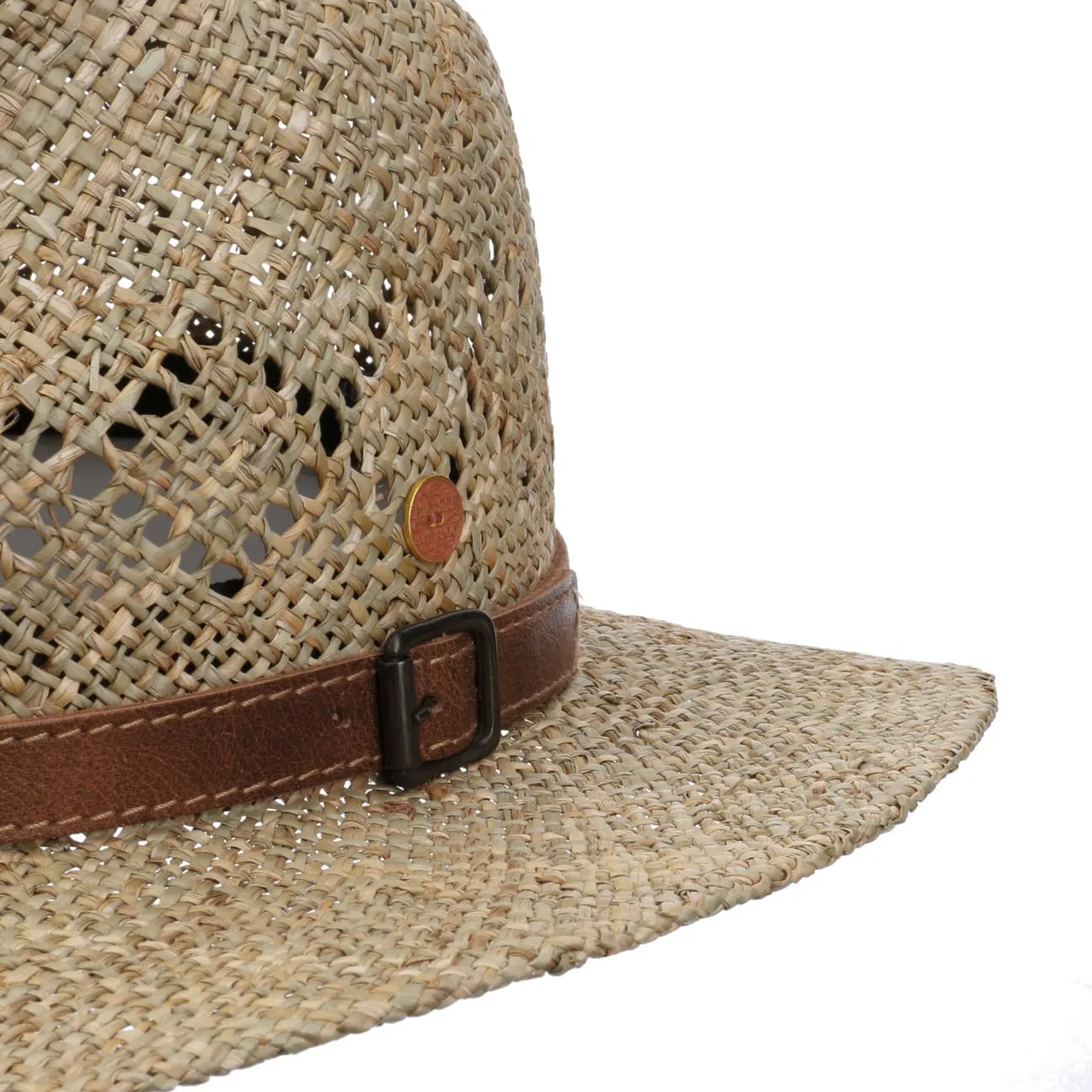 Mayser Hats Desco Seagrass Hat with Leather Band by Mayser