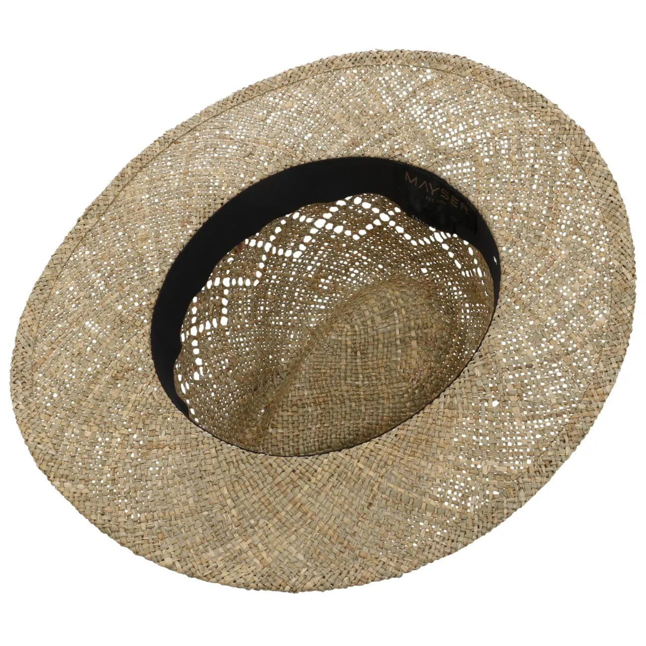 Mayser Hats Desco Seagrass Hat with Leather Band by Mayser