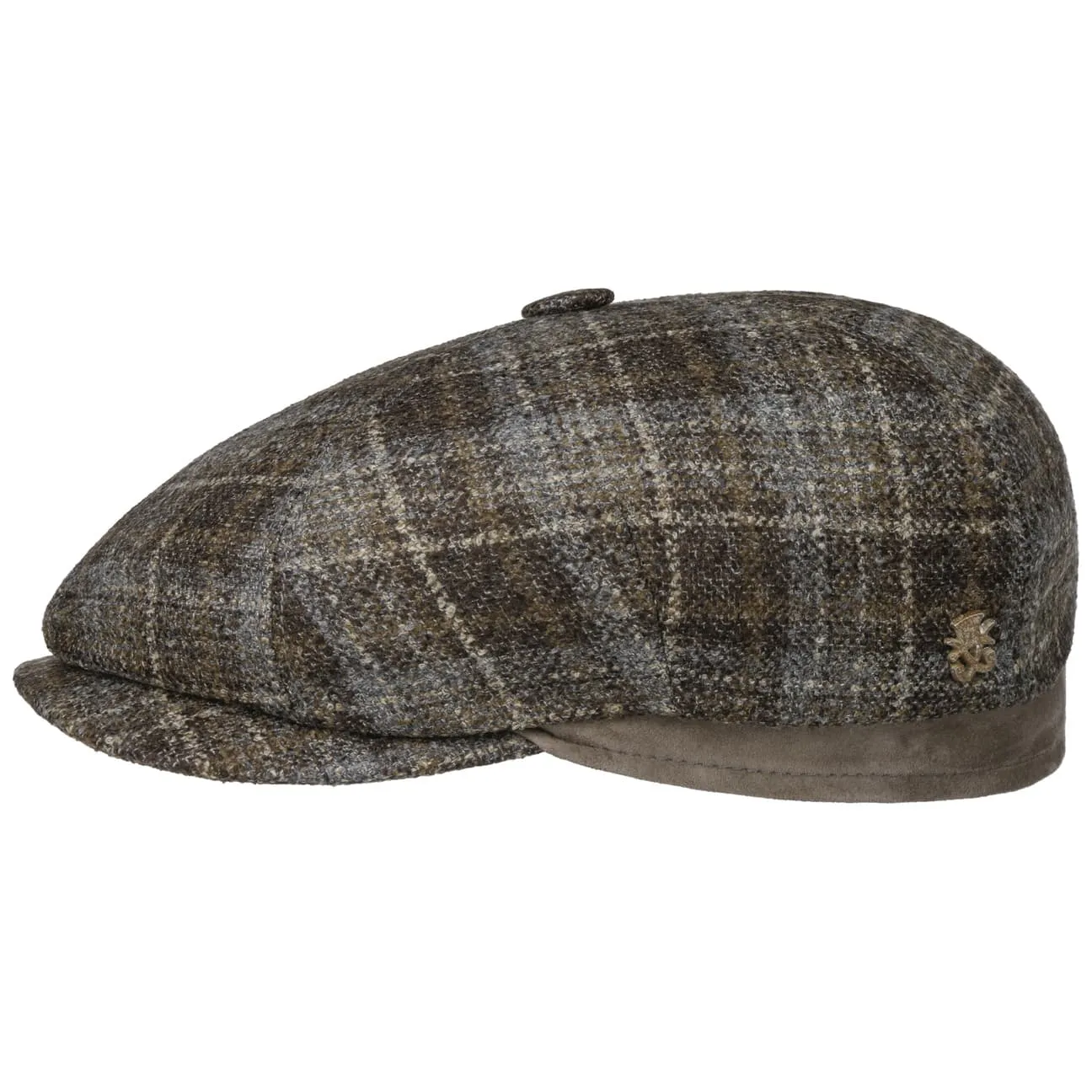 Mayser Hats Emil Wool Check Flat Cap Zechbauer by Mayser