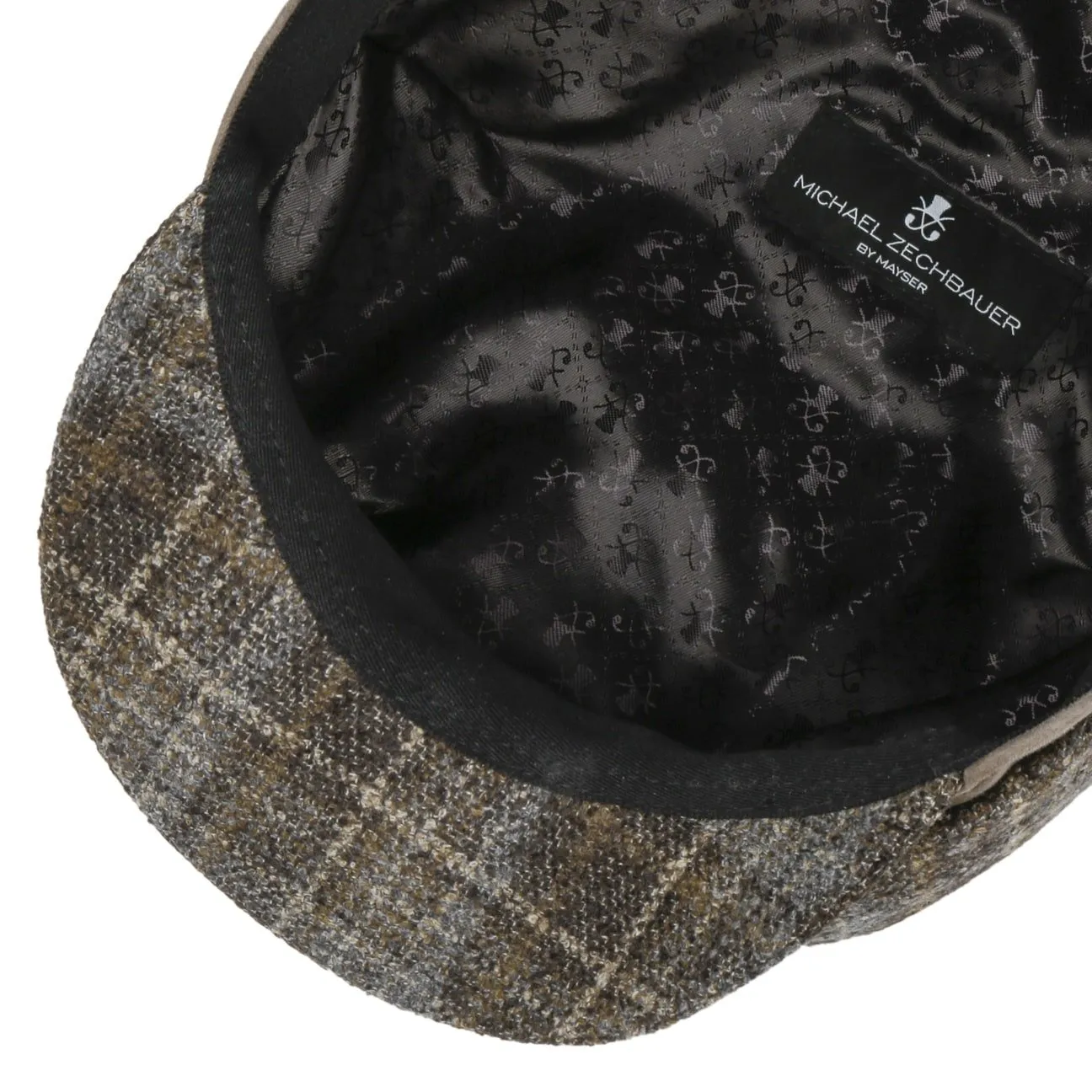 Mayser Hats Emil Wool Check Flat Cap Zechbauer by Mayser