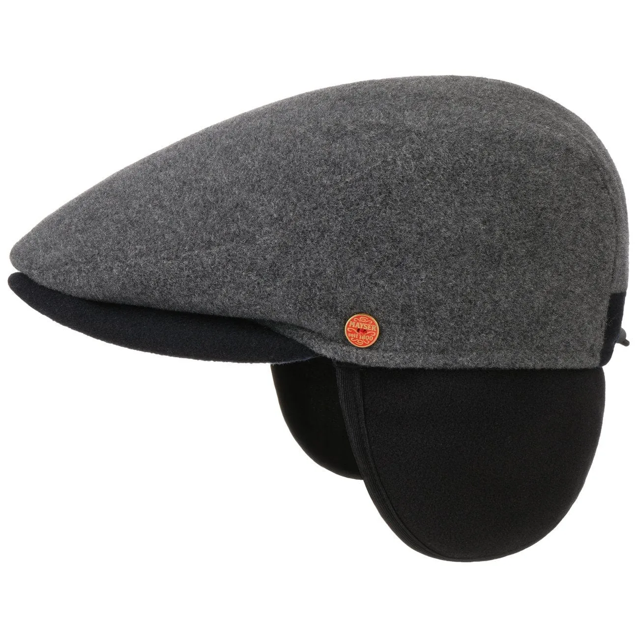 Mayser Hats Felix Earflaps Flat Cap by Mayser