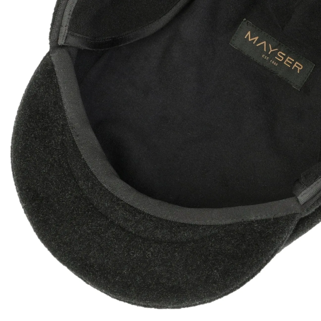 Mayser Hats Felix Earflaps Flat Cap by Mayser