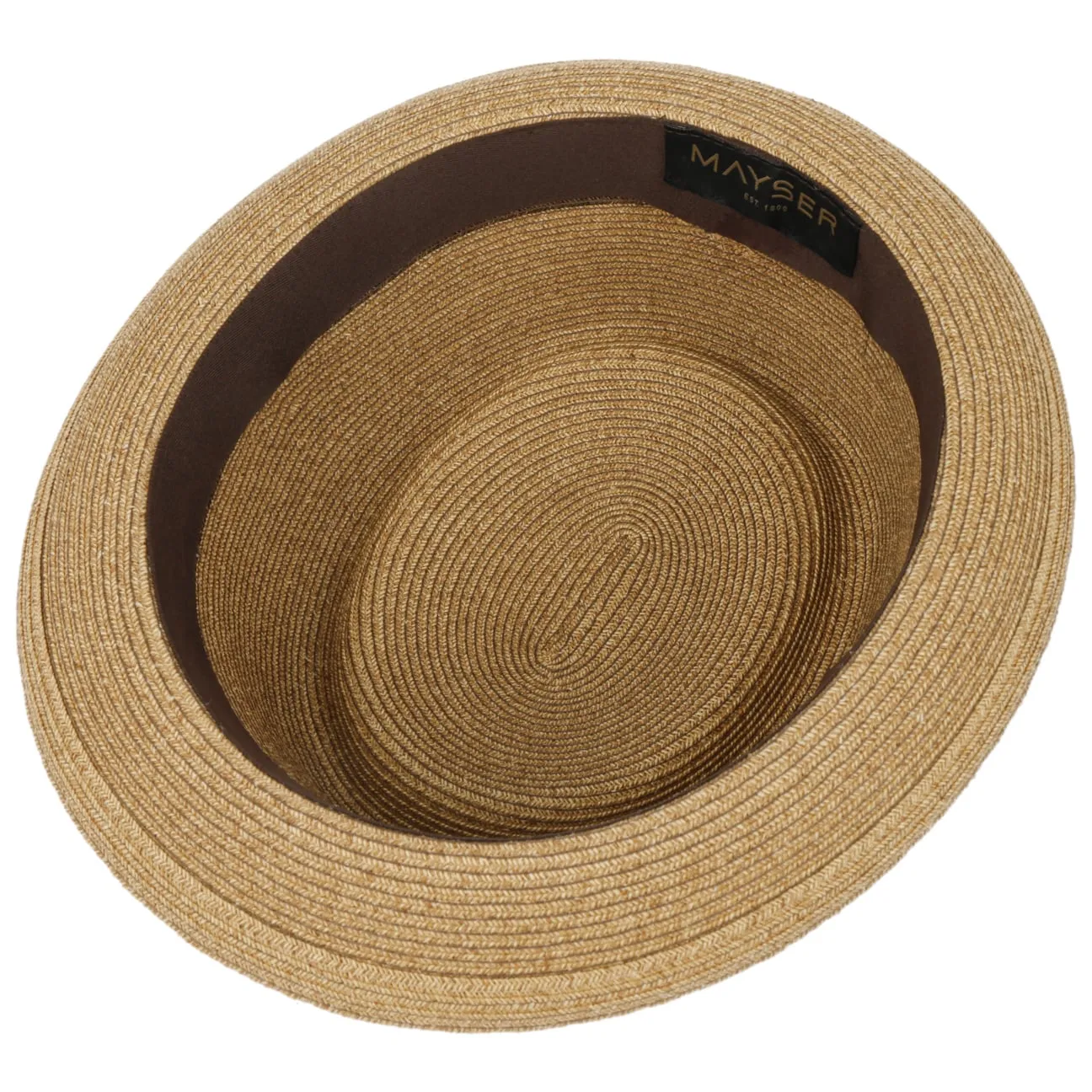 Mayser Hats Gareth Classic Pork Pie Straw Hat by Mayser