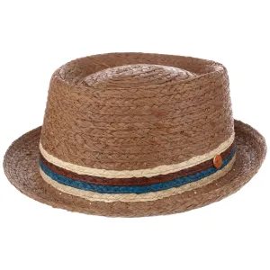 Mayser Hats Gareth Pork Pie Straw Hat by Mayser