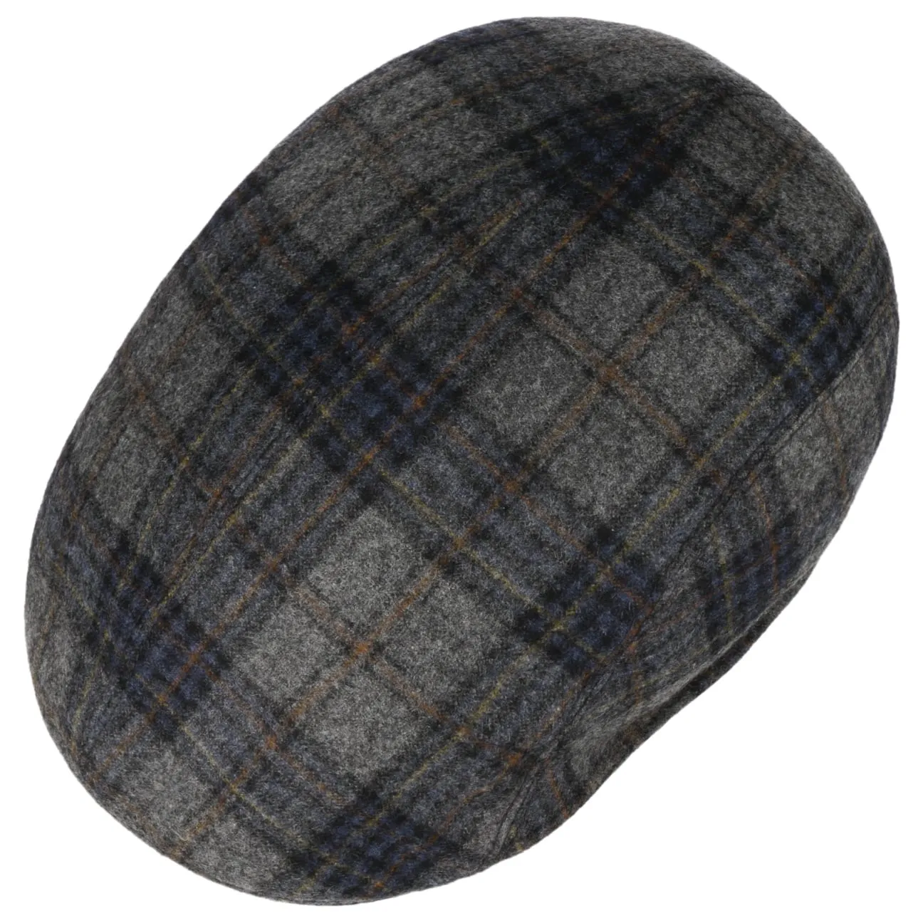 Mayser Hats Lennart Shetland Check Flat Cap by Mayser
