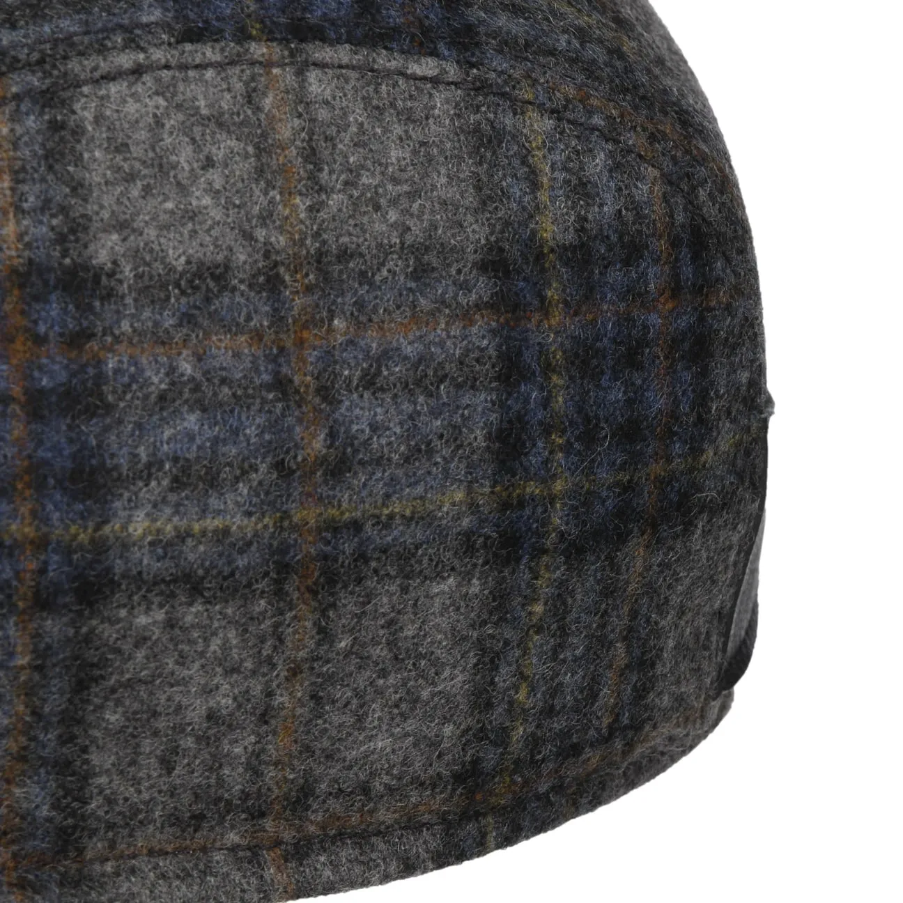 Mayser Hats Lennart Shetland Check Flat Cap by Mayser