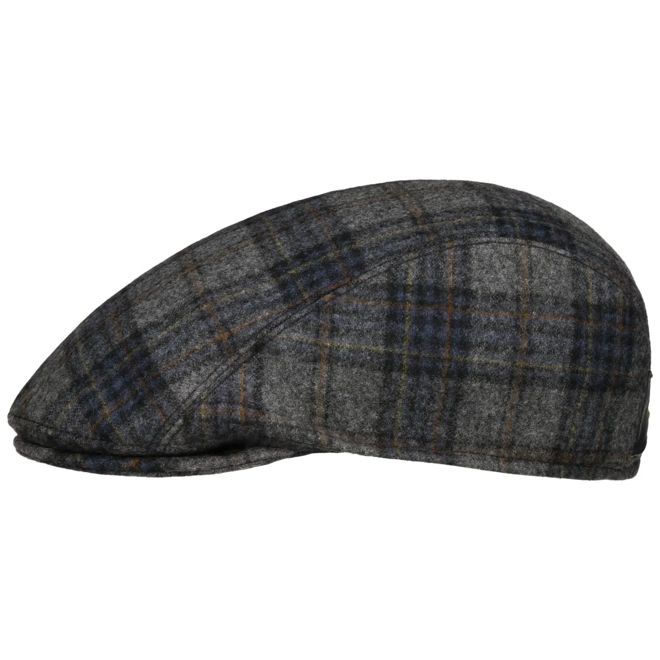 Mayser Hats Lennart Shetland Check Flat Cap by Mayser