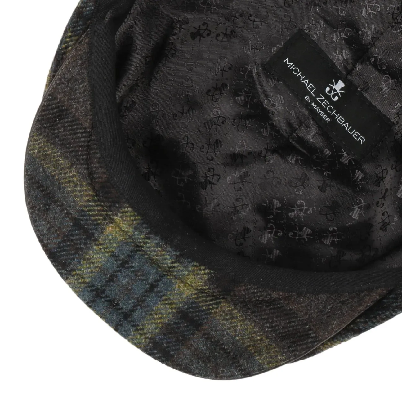 Mayser Hats Marzio Wool Check Flat Cap Zechbauer by Mayser