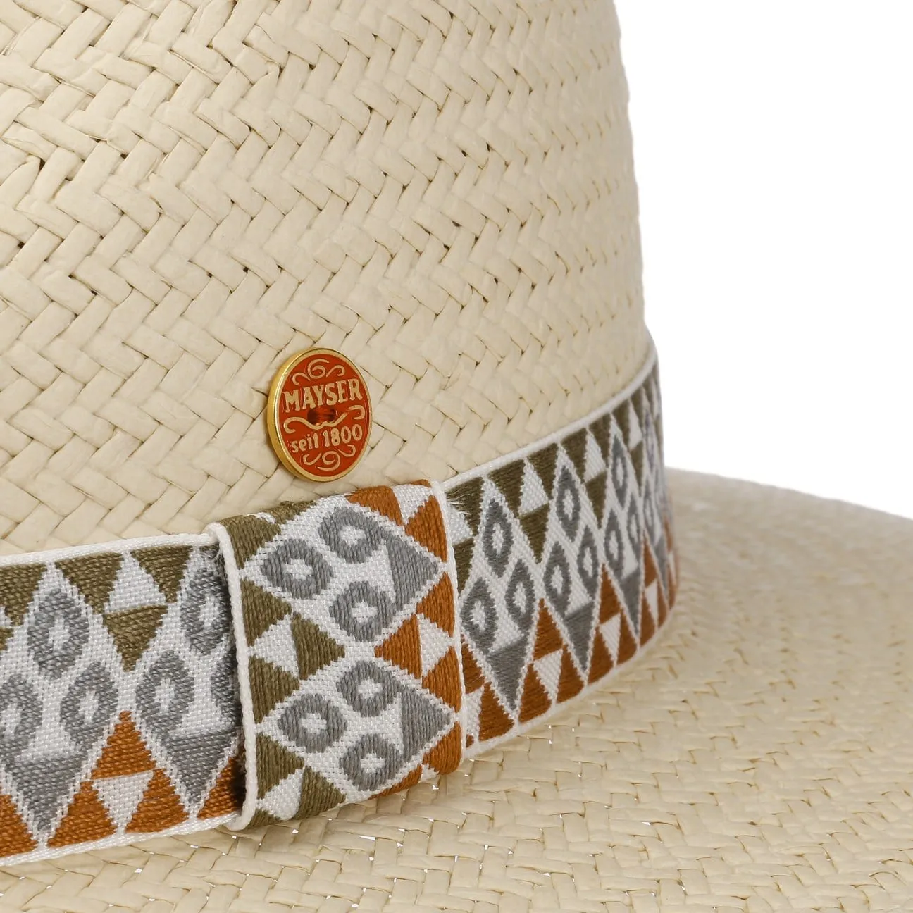 Mayser Hats Mathis Colour Band Straw Hat by Mayser