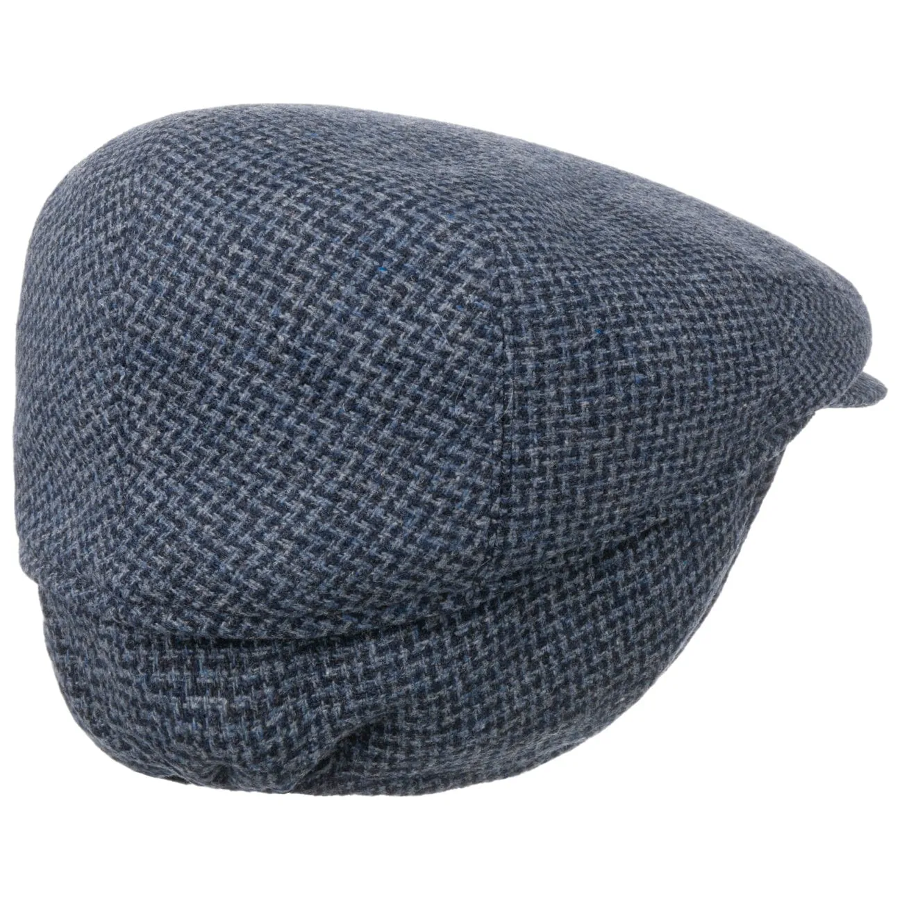 Mayser Hats Merlino Zigzag Flat Cap with Ear Flaps by Mayser