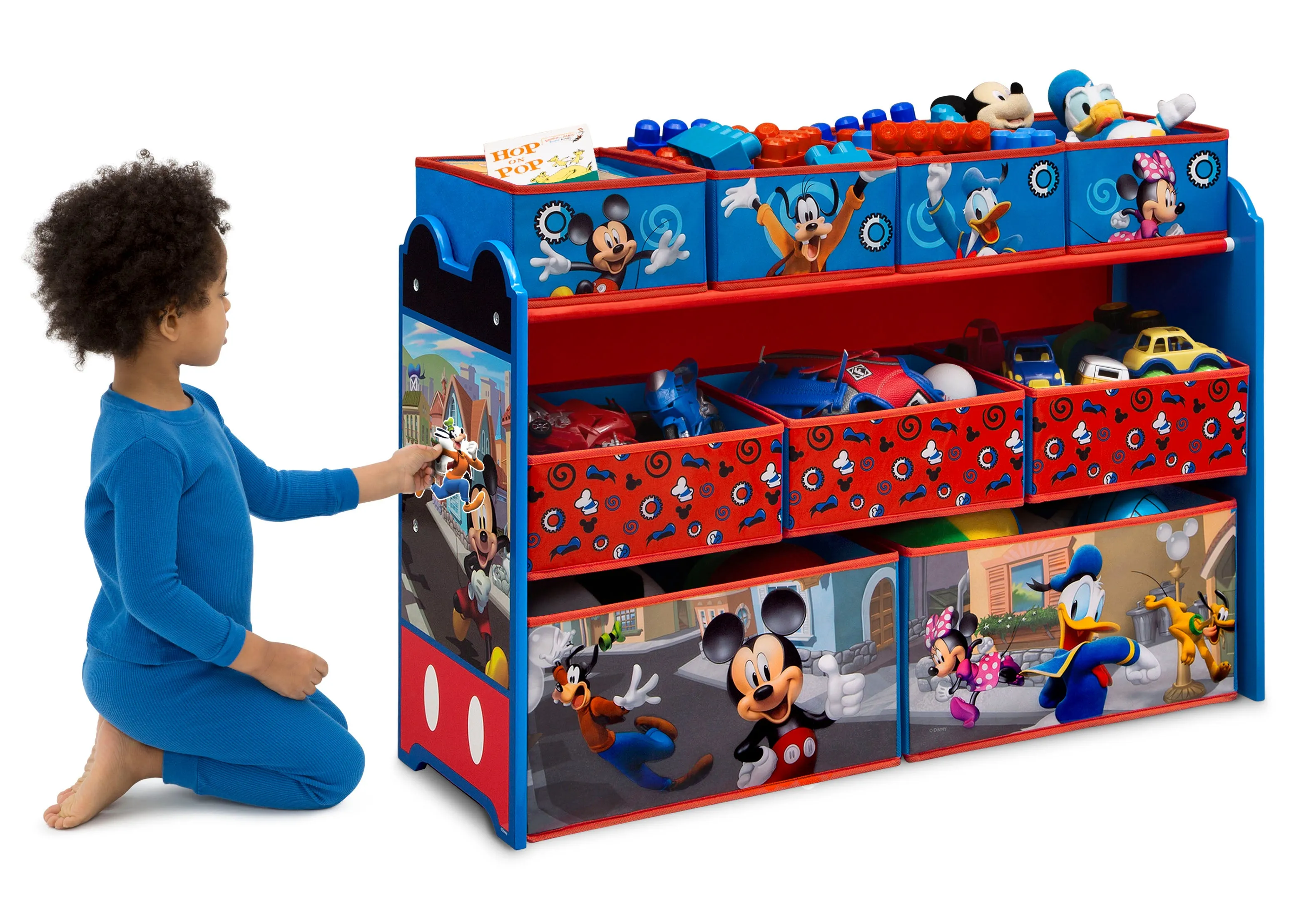 Mickey Mouse Deluxe 9 Bin Design and Store Toy Organizer Babykids_Delta Children_Toy Storage & Bookshelves