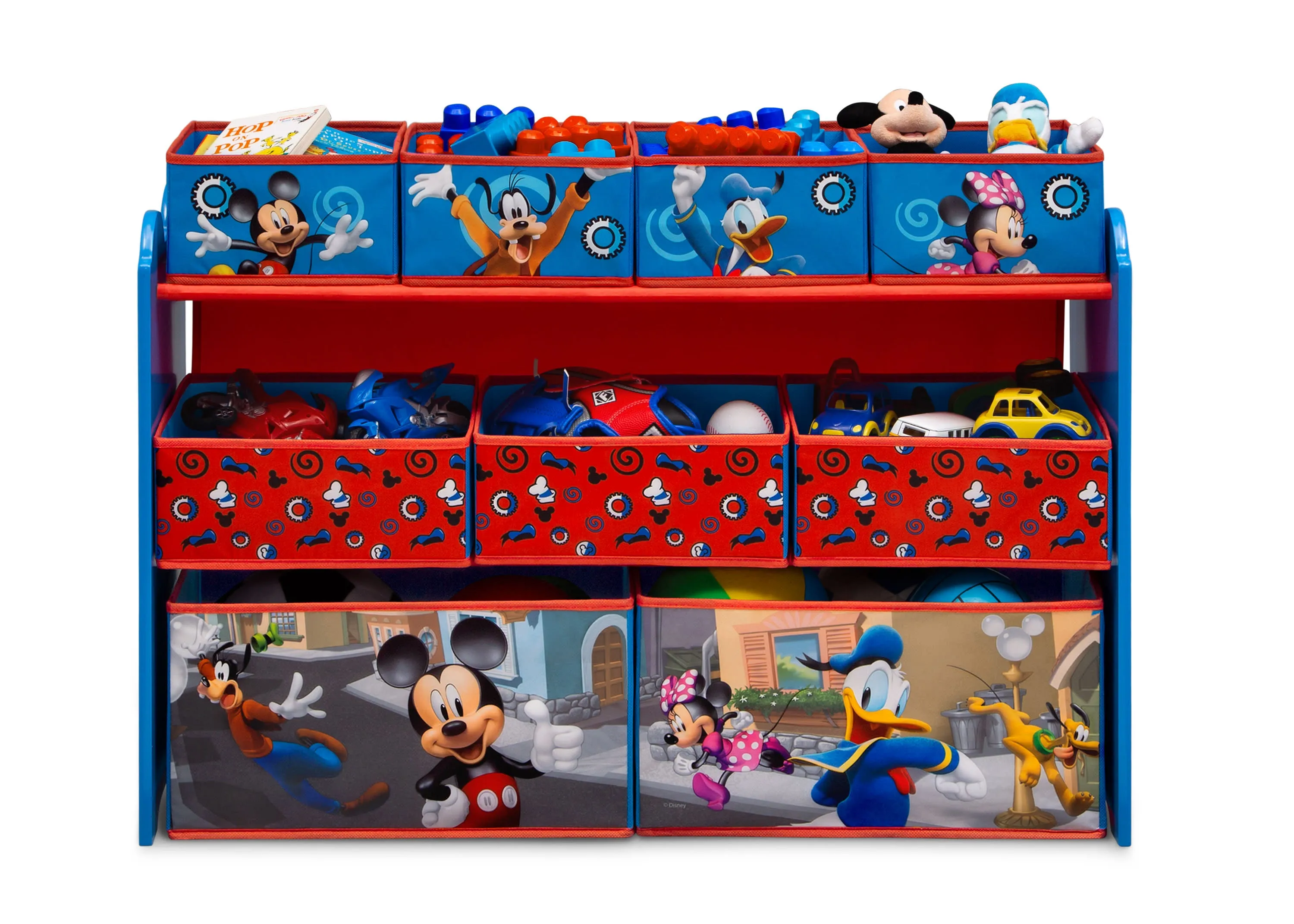 Mickey Mouse Deluxe 9 Bin Design and Store Toy Organizer Babykids_Delta Children_Toy Storage & Bookshelves