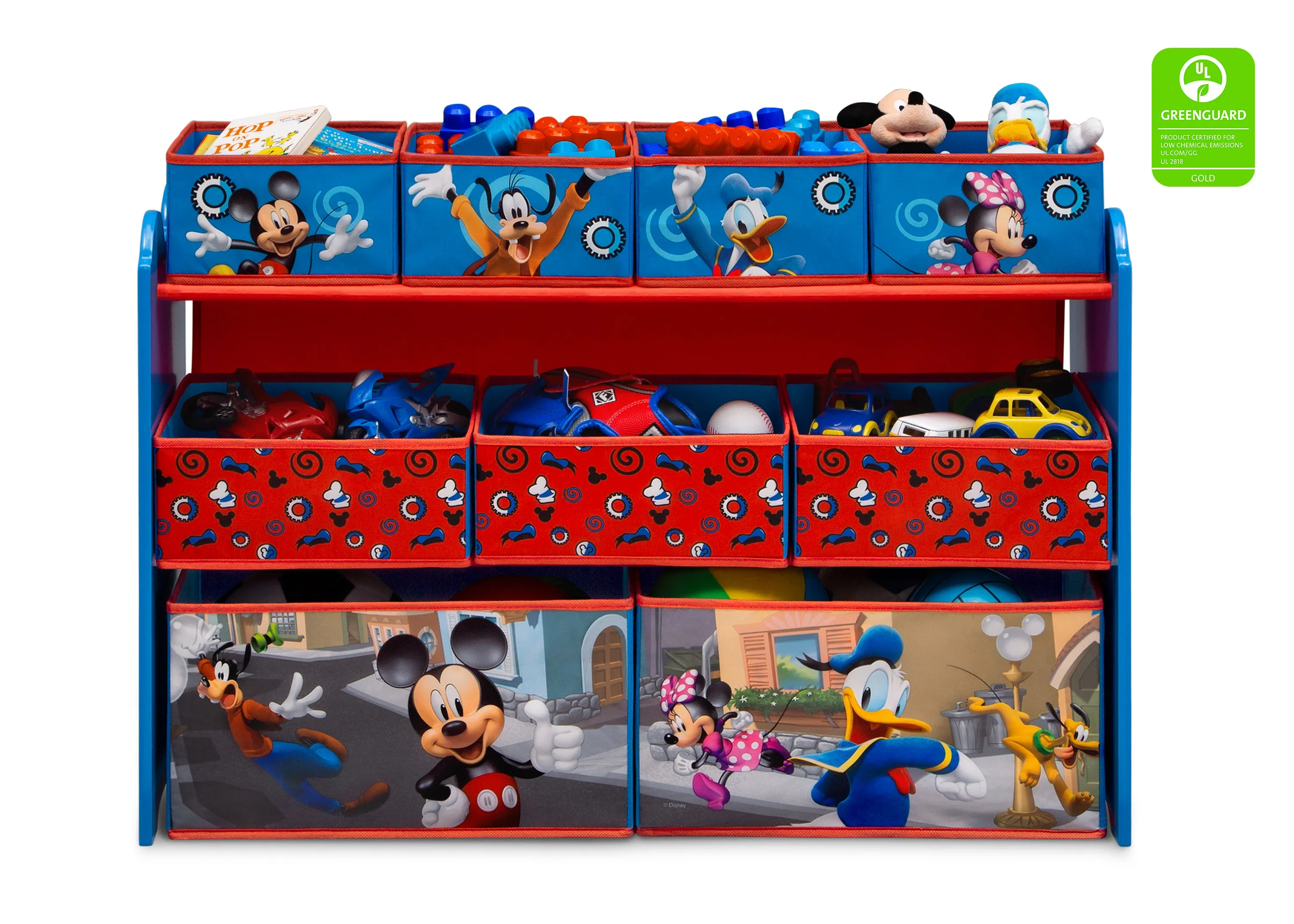 Mickey Mouse Deluxe 9 Bin Design and Store Toy Organizer Babykids_Delta Children_Toy Storage & Bookshelves