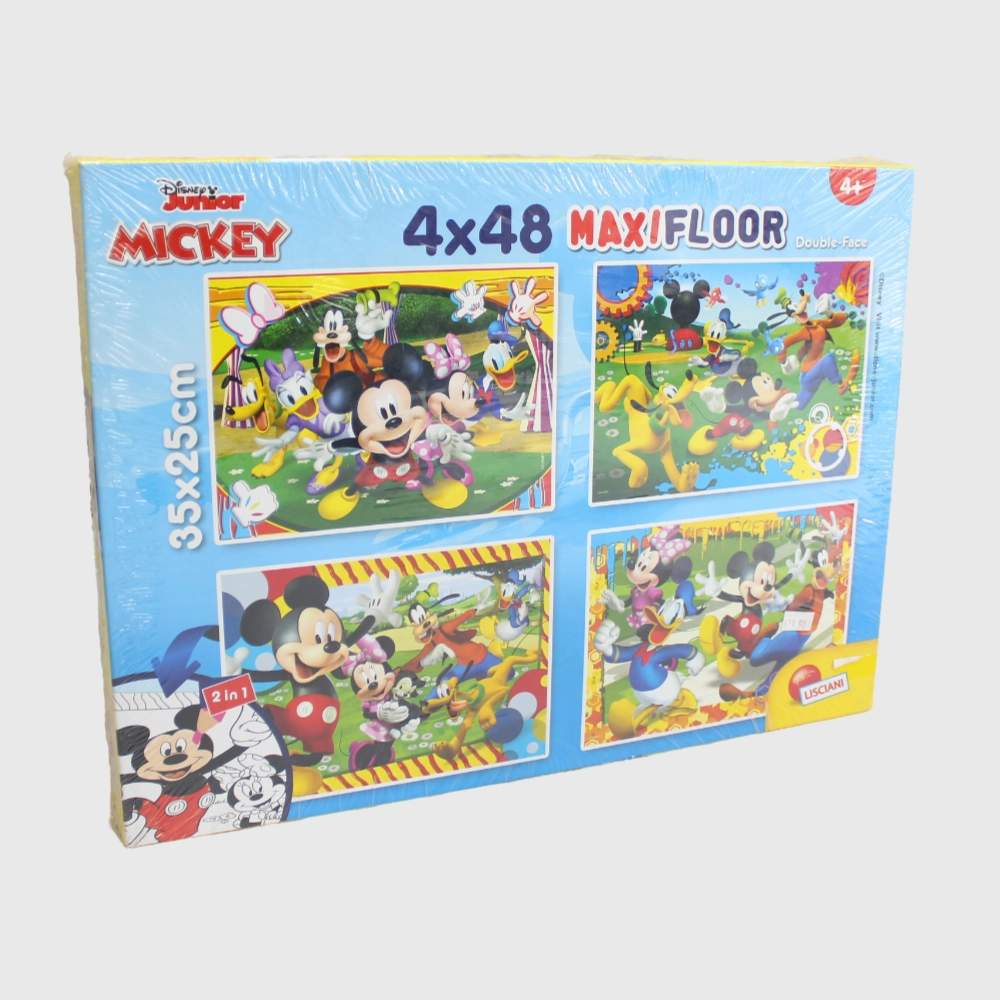 Mickey Mouse Puzzle 4x48 Pieces 2 In 1