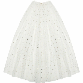 Mimi & Lula White tulle cape