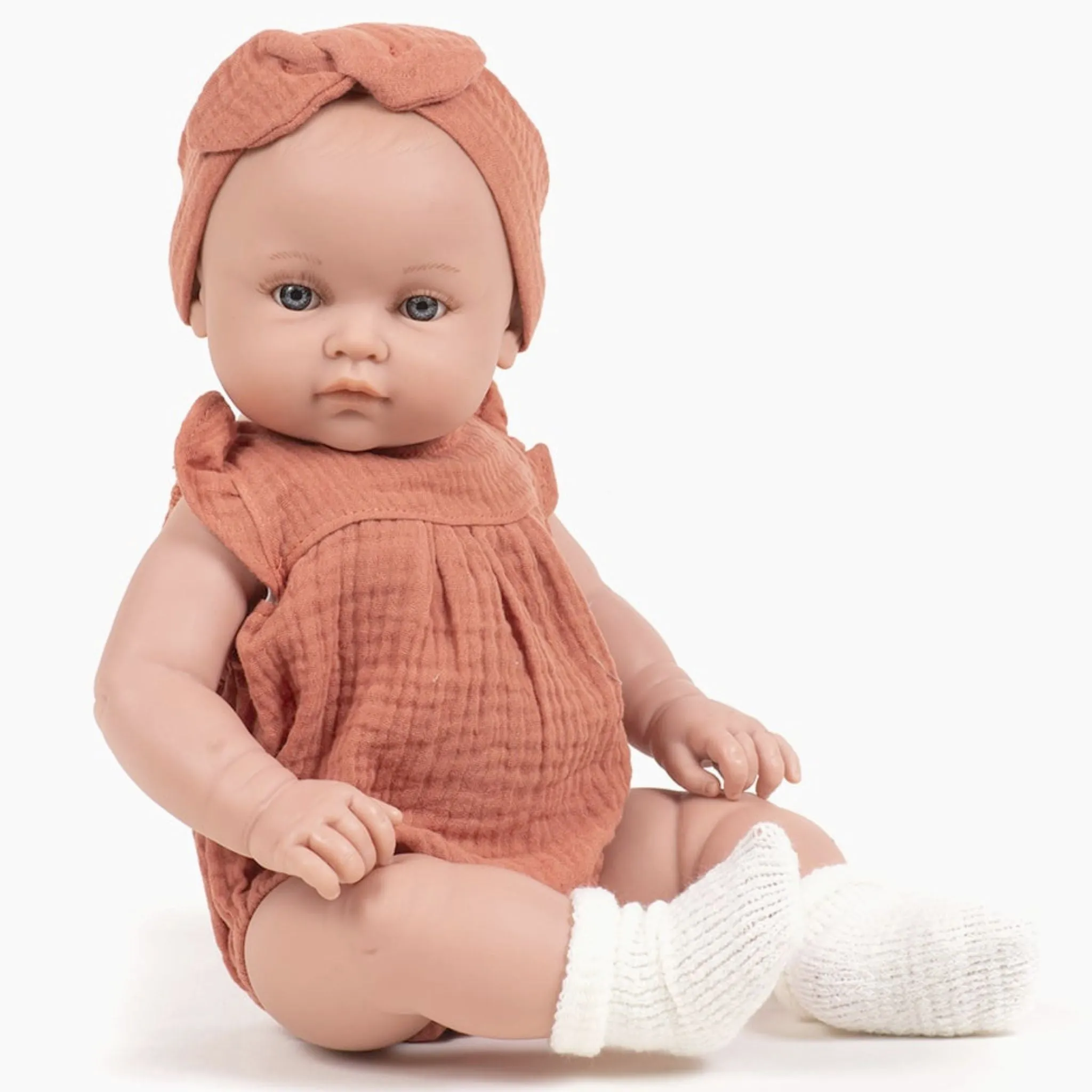 Minikane Baby Girl Doll 47cm Yalle - Marsala Outfit