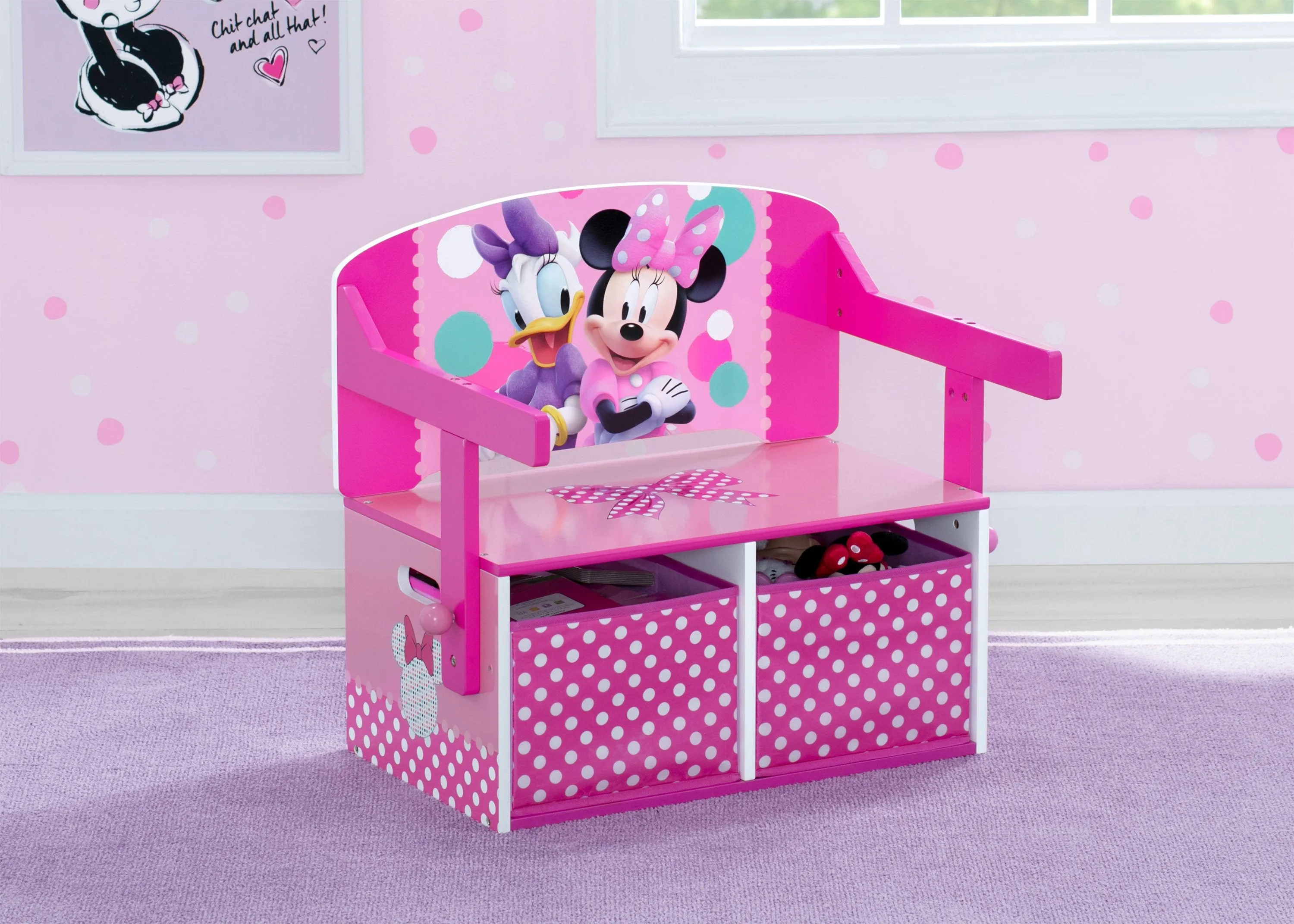 Minnie Mouse Activity Bench Babykids_Delta Children_Toy Storage & Bookshelves