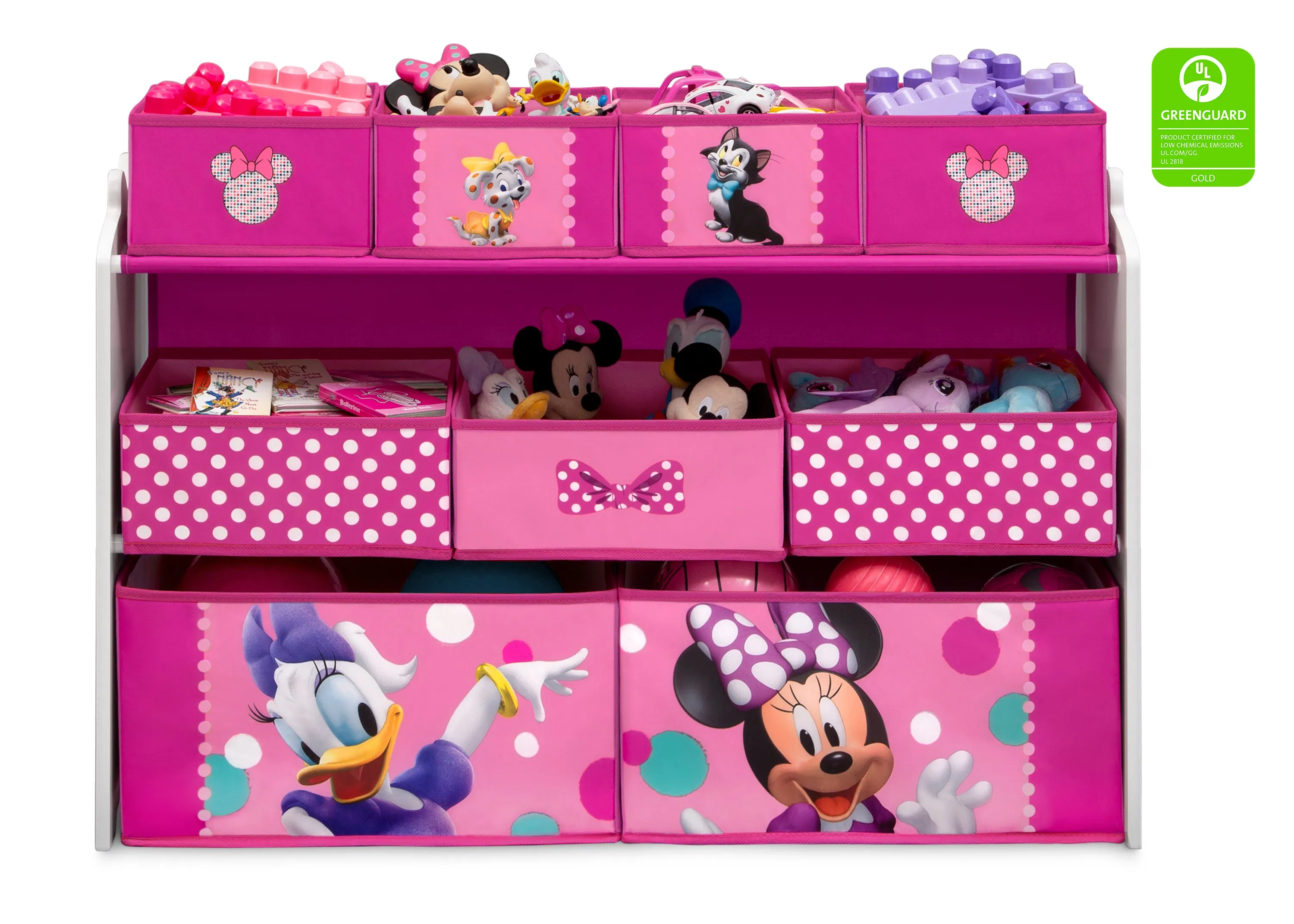 Minnie Mouse Deluxe 9 Bin Design and Store Toy Organizer Babykids_Delta Children_Toy Storage & Bookshelves