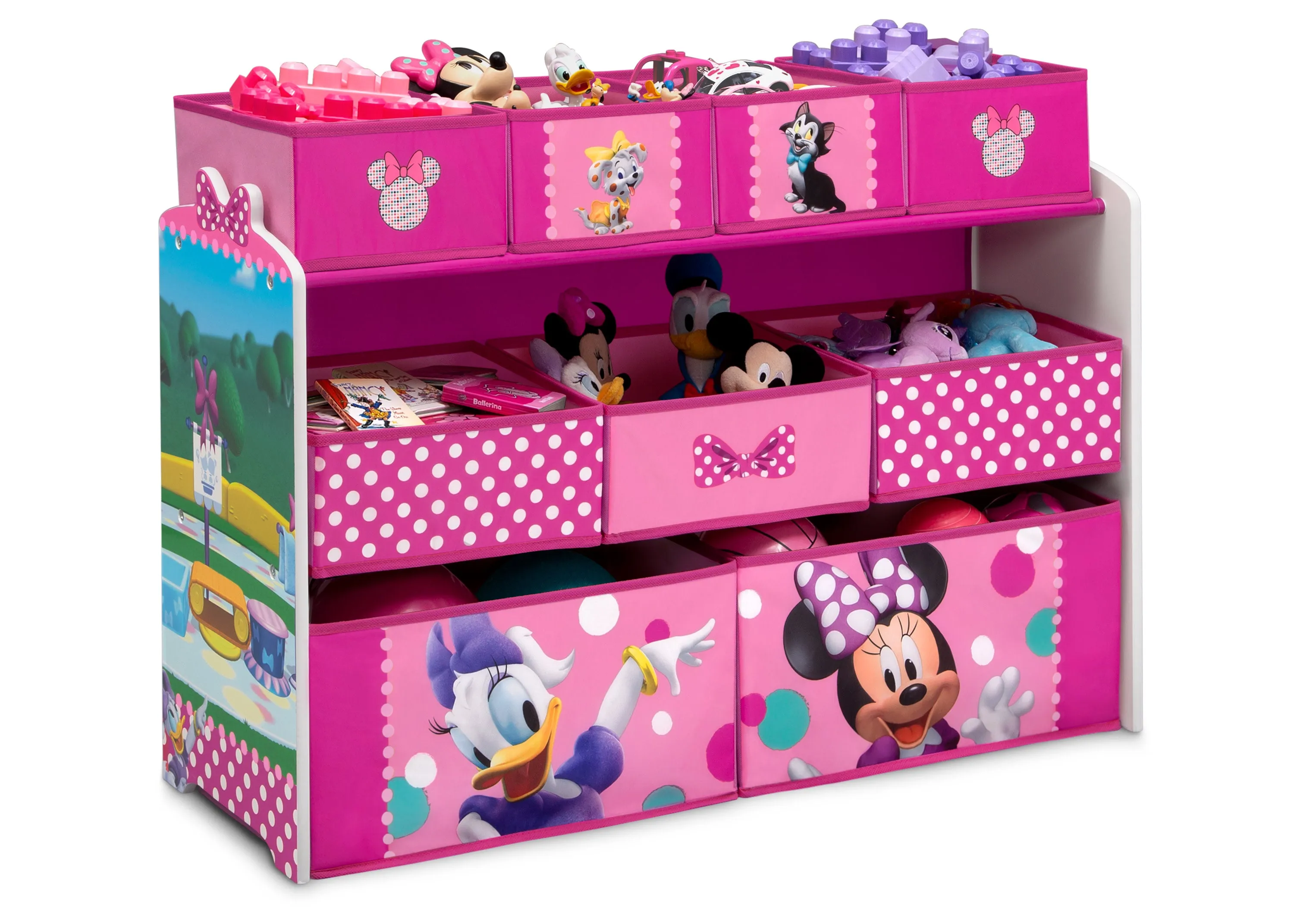 Minnie Mouse Deluxe 9 Bin Design and Store Toy Organizer Babykids_Delta Children_Toy Storage & Bookshelves
