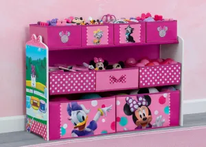 Minnie Mouse Deluxe 9 Bin Design and Store Toy Organizer Babykids_Delta Children_Toy Storage & Bookshelves