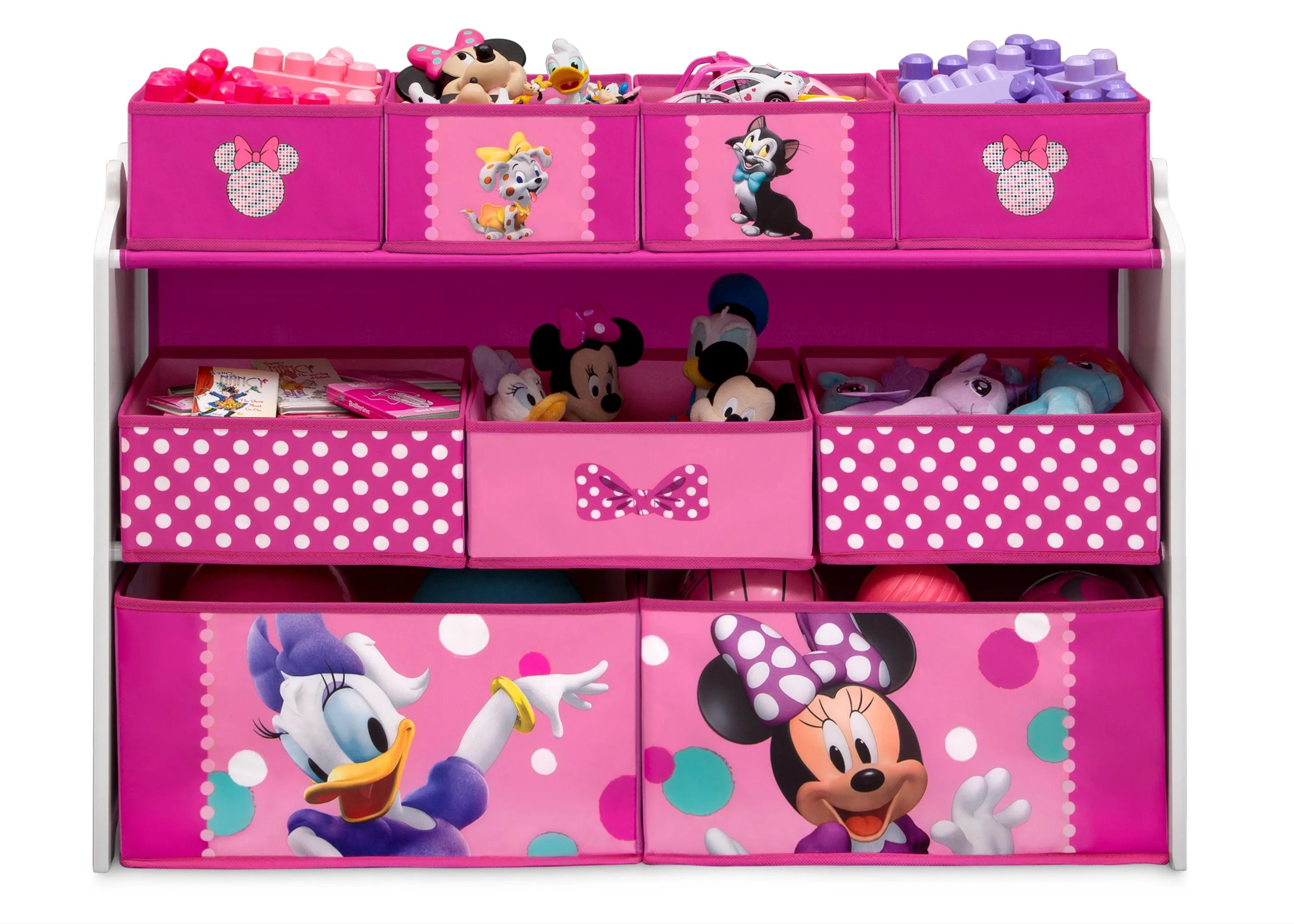 Minnie Mouse Deluxe 9 Bin Design and Store Toy Organizer Babykids_Delta Children_Toy Storage & Bookshelves