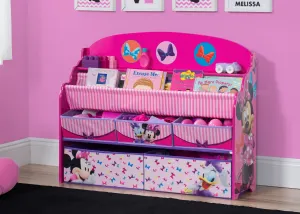 Minnie Mouse Deluxe Book & Toy Organizer Babykids_Delta Children_Toy Storage & Bookshelves
