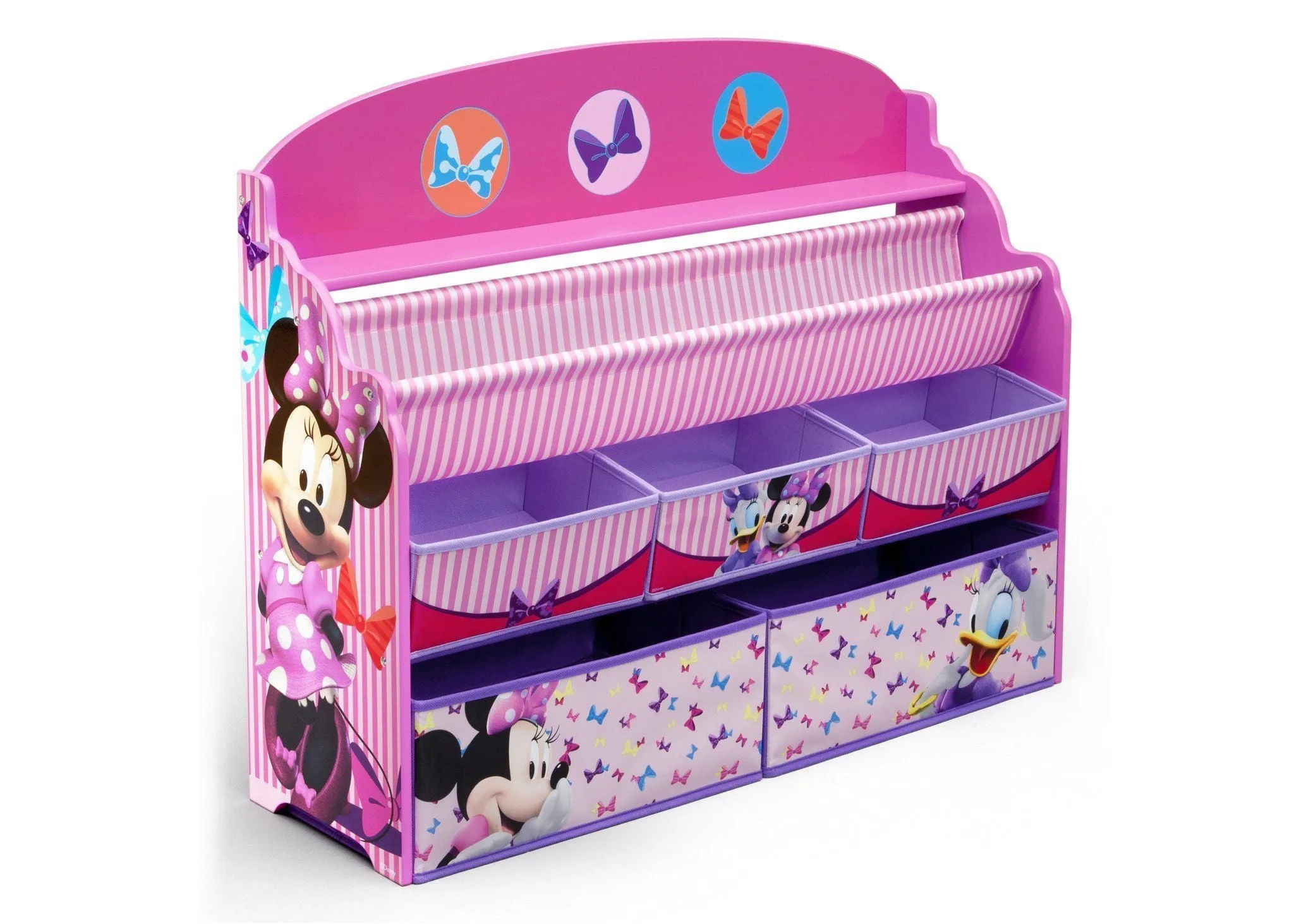 Minnie Mouse Deluxe Book & Toy Organizer Babykids_Delta Children_Toy Storage & Bookshelves