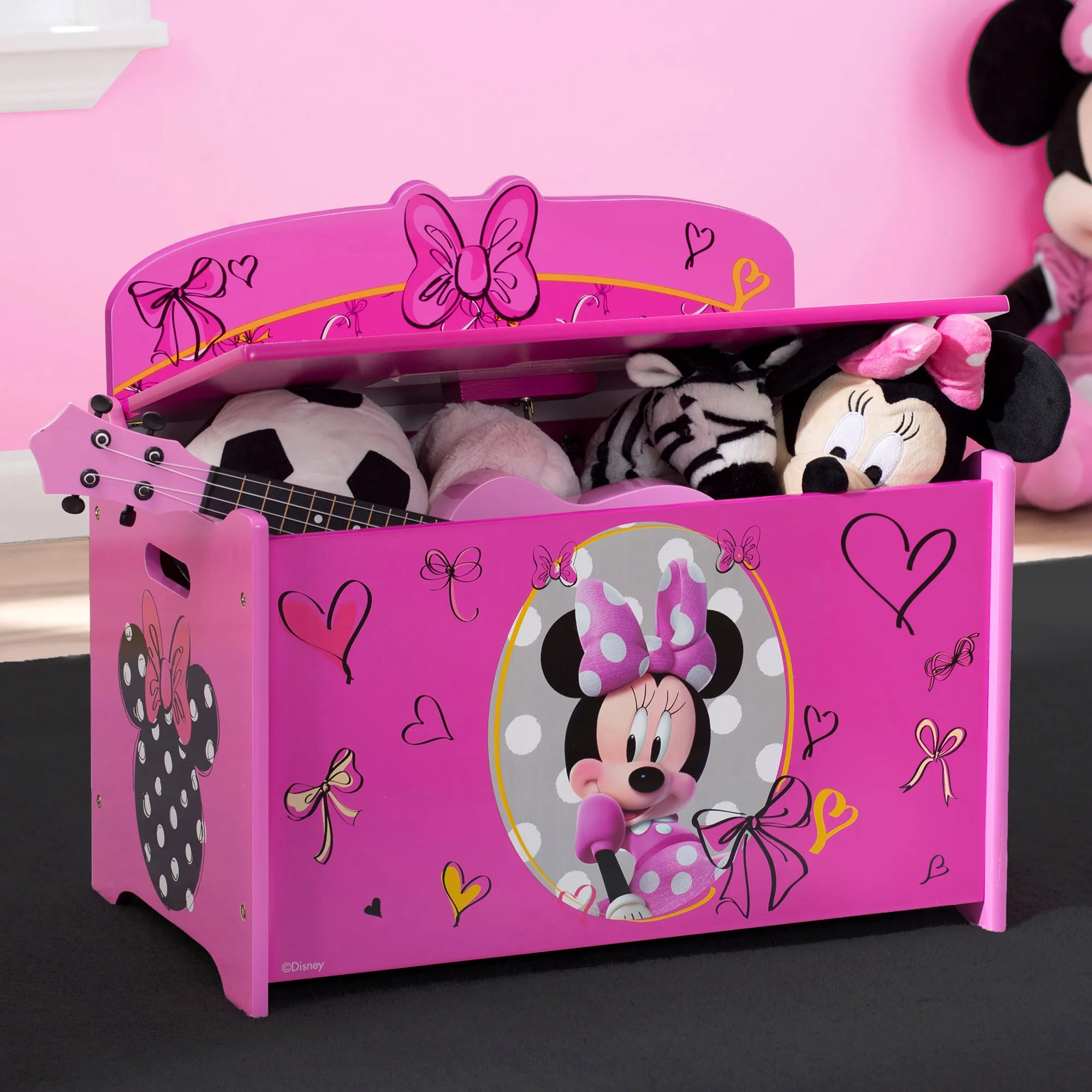 Minnie Mouse Deluxe Toy Box Babykids_Delta Children_Toy Storage & Bookshelves