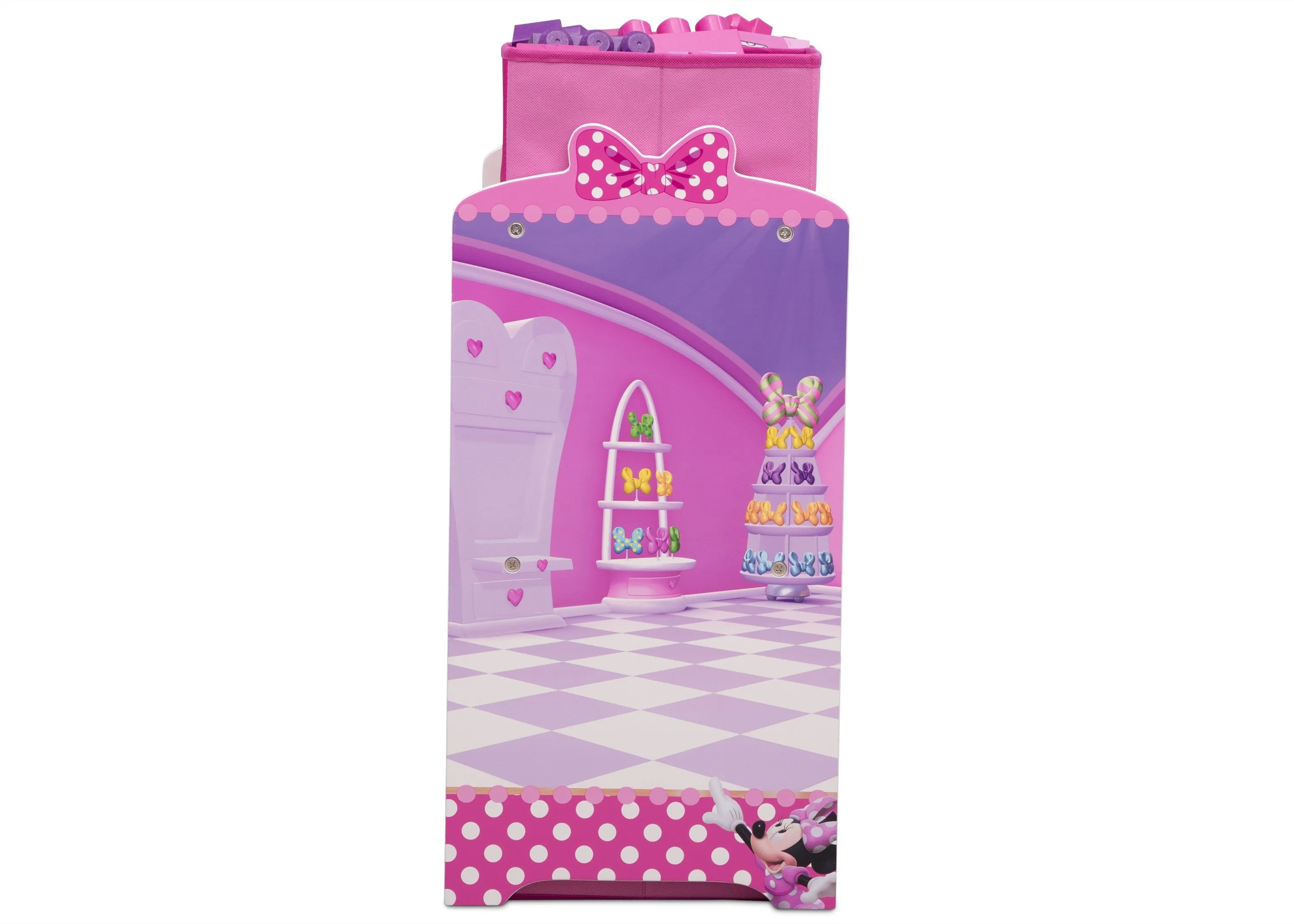 Minnie Mouse Design and Store 6 Bin Toy Organizer Babykids_Delta Children_Toy Storage & Bookshelves