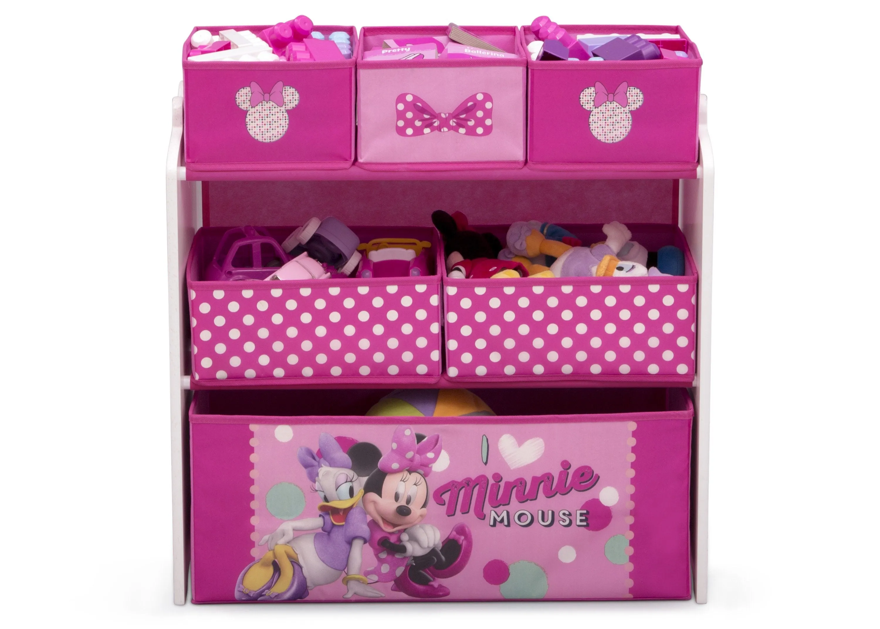 Minnie Mouse Design and Store 6 Bin Toy Organizer Babykids_Delta Children_Toy Storage & Bookshelves