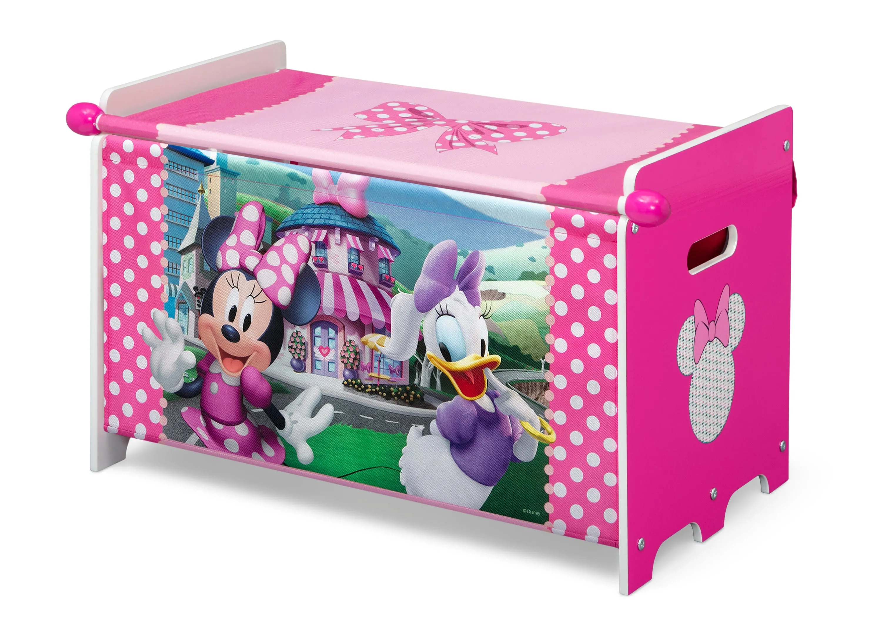 Minnie Mouse Toy Box with Retractable Fabric Top Babykids_Delta Children_Toy Storage & Bookshelves