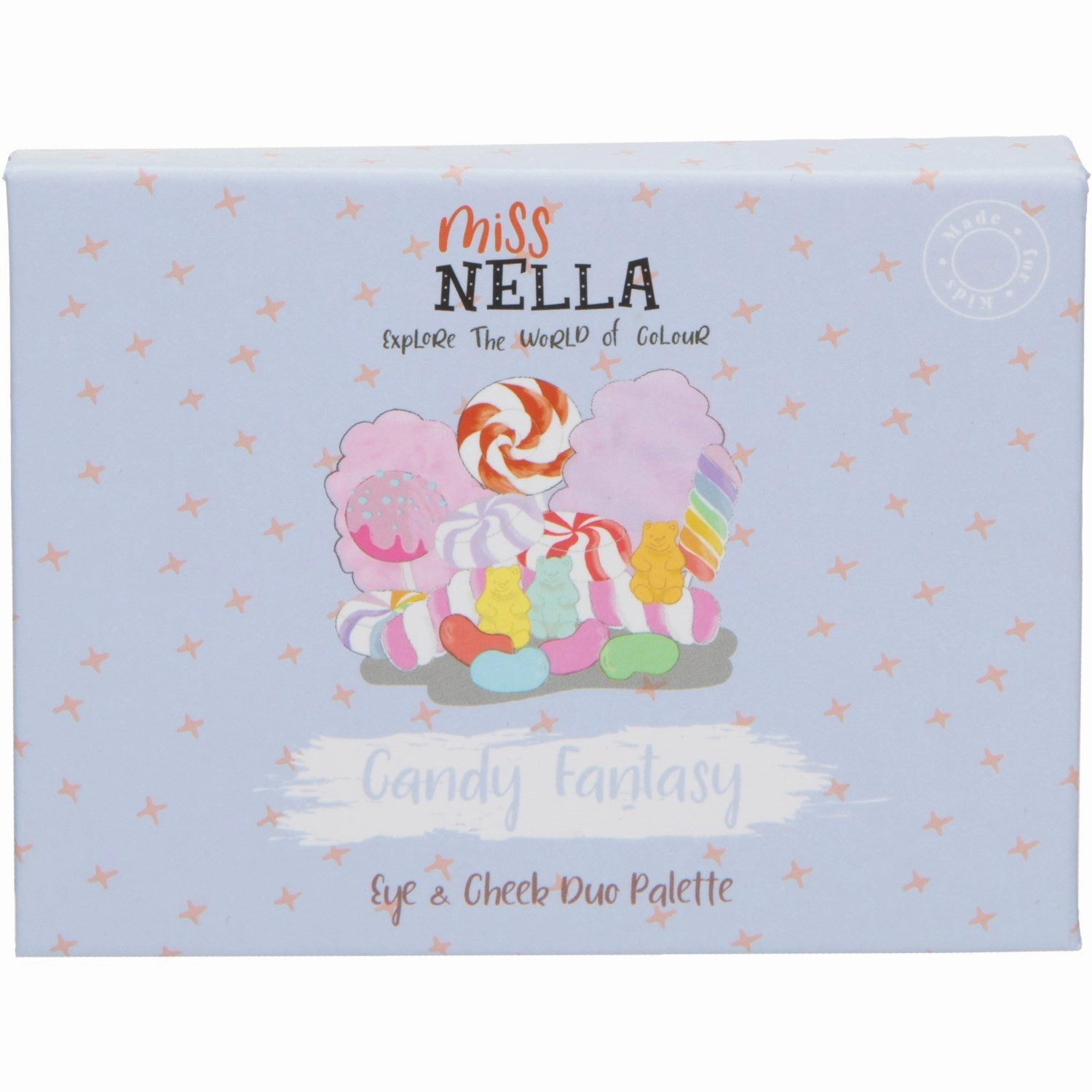 Miss Nella Bl/Mrk Pink Eyeshadow And Blush Duo Palette Candy Fantasy
