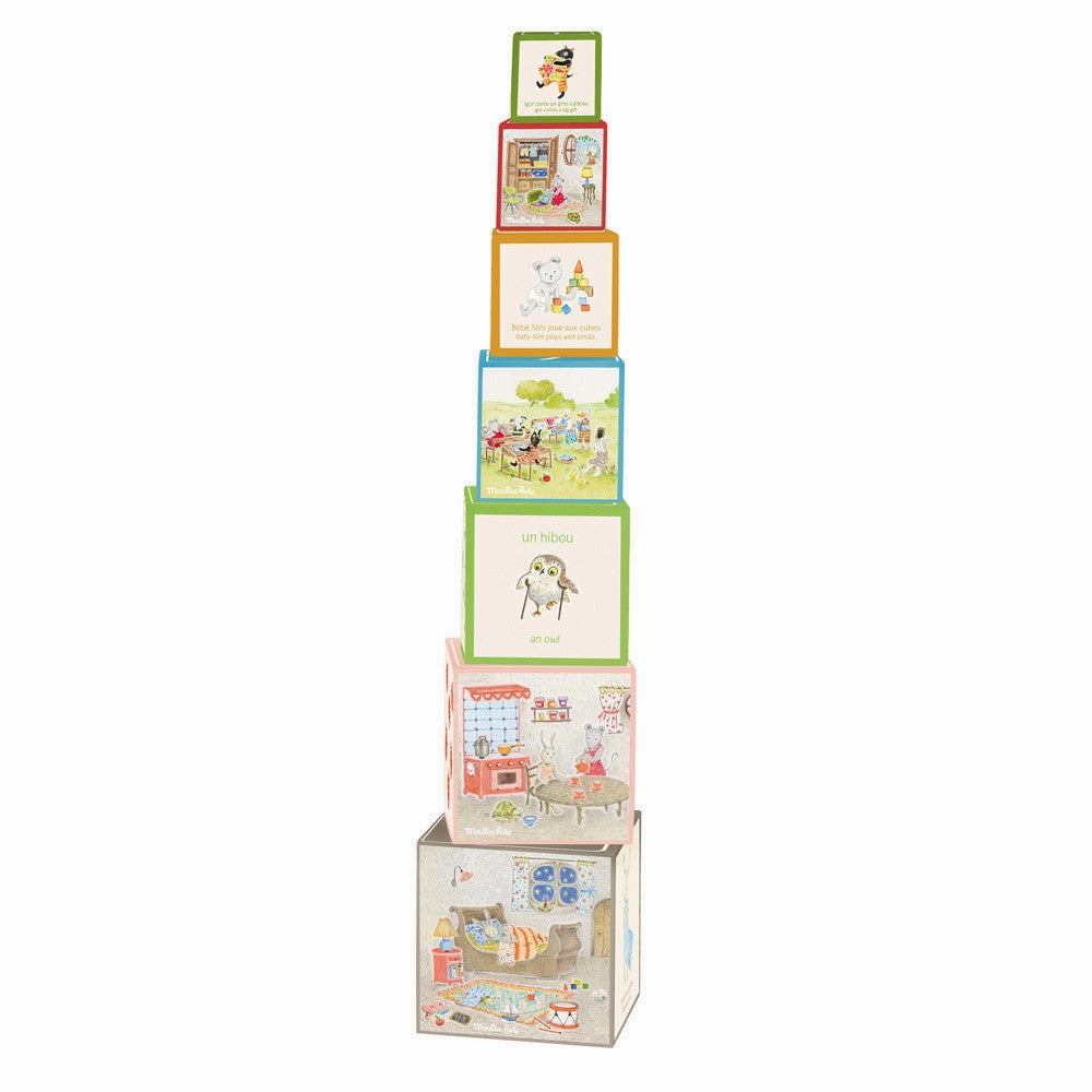 Moulin Roty Stack Up Carton Cubes - LGF
