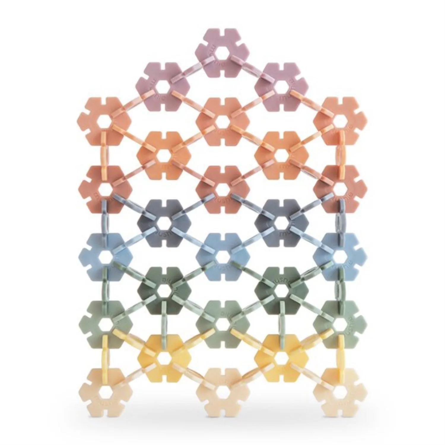 Mushie Multi HEX Connect Building Toy Set