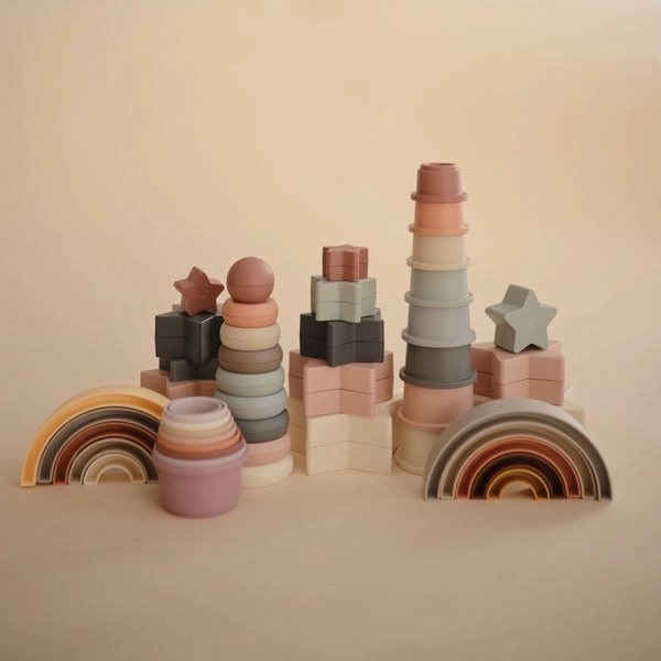 Mushie Rainbow Stacker Toy Sol