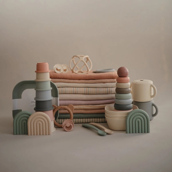 Mushie Stacking Cups Toy Original