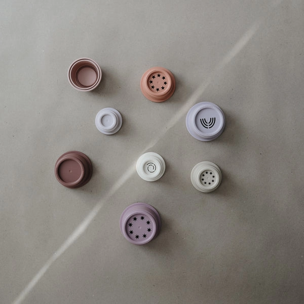 Mushie Stacking Cups Toy Petal