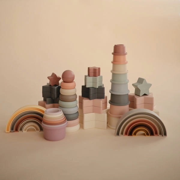 Mushie Stacking Cups Toy Petal