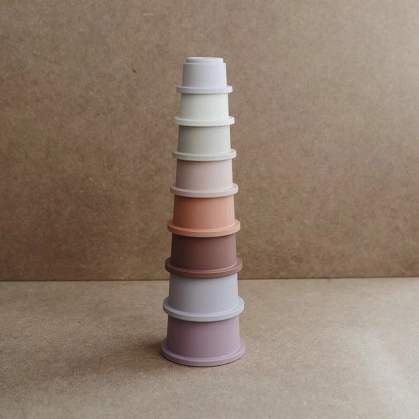 Mushie Stacking Cups Toy Petal
