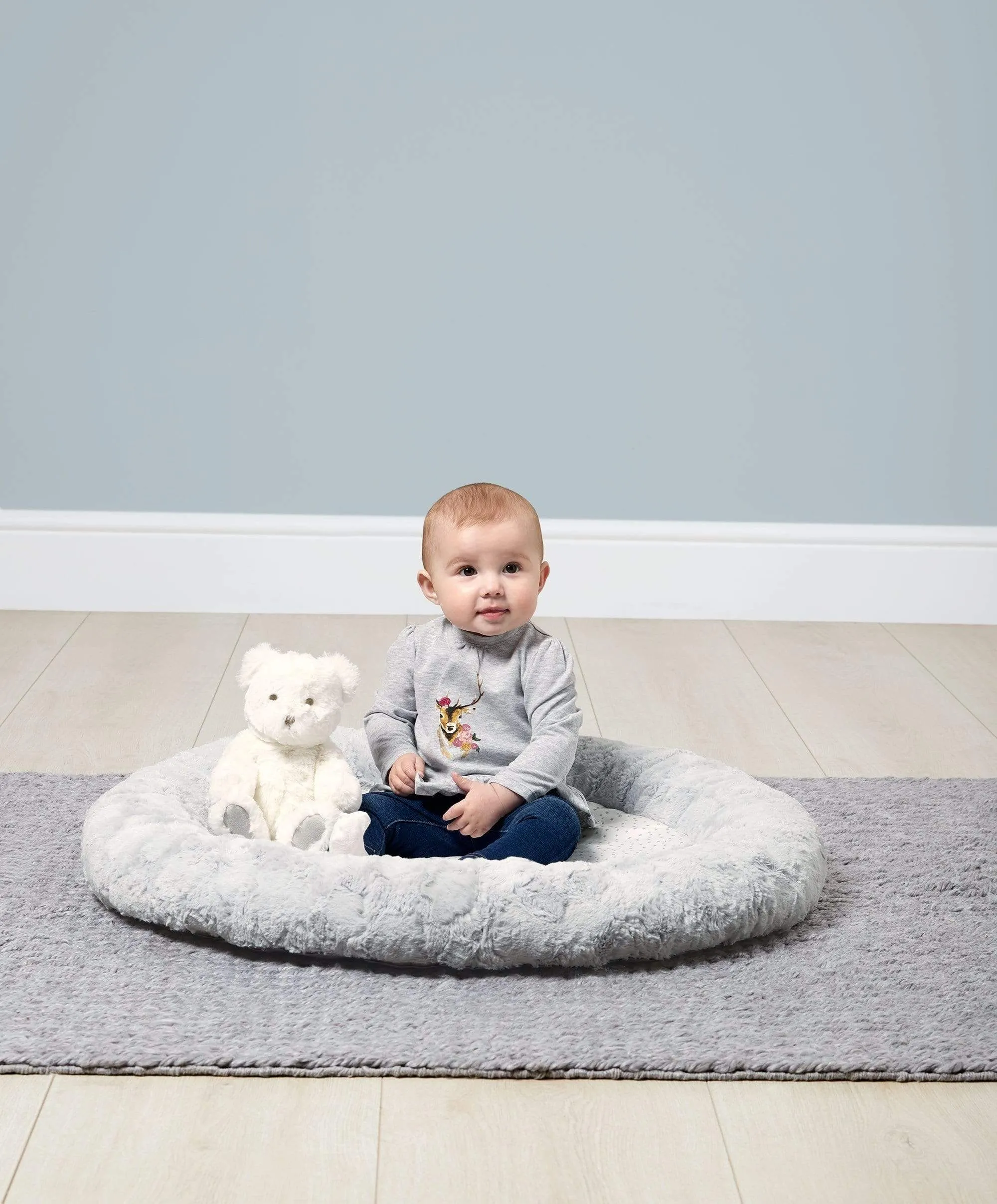 My First Playmat & Gym - Grey/Cream