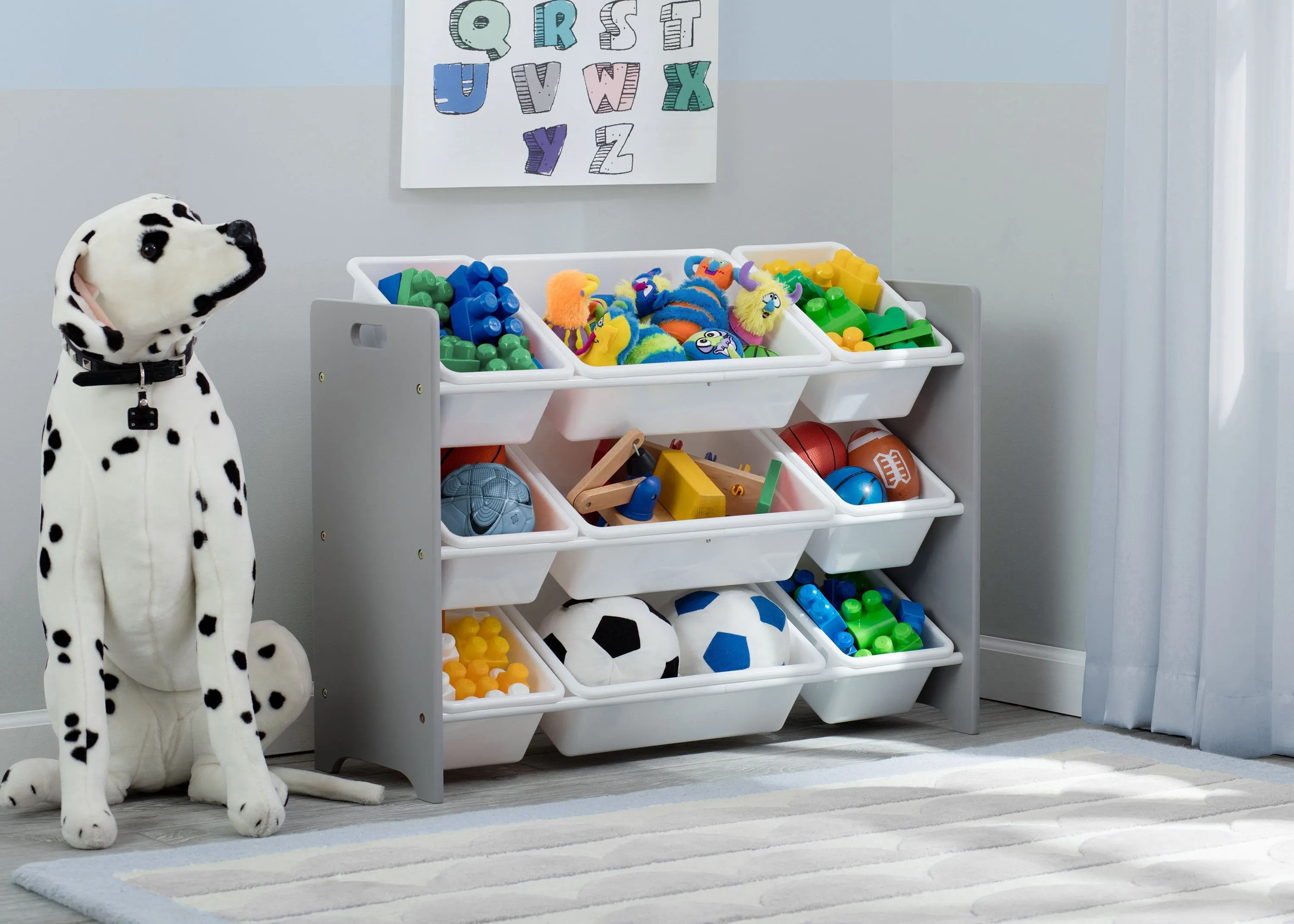 MySize 9 Bin Plastic Toy Organizer Babykids_Delta Children_Toy Storage & Bookshelves