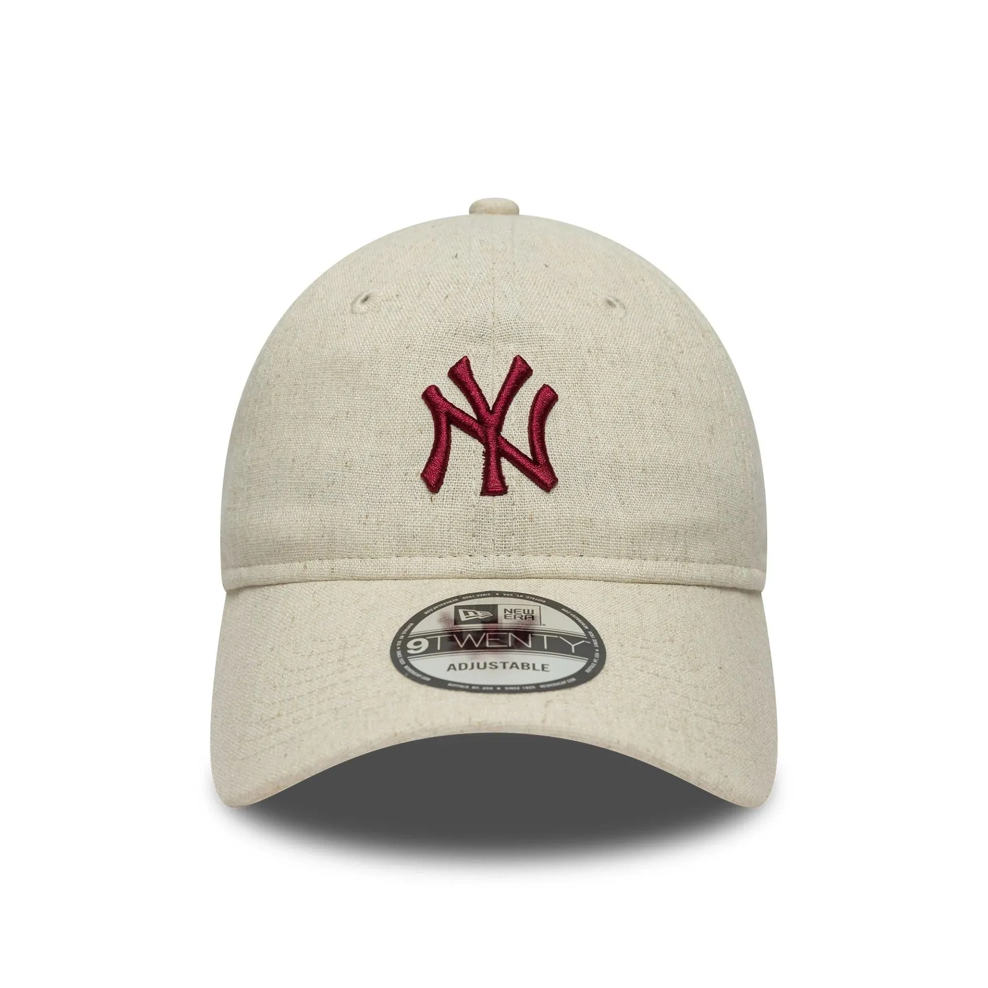 New Era 9twenty Caps New York Yankees MLB Linen Cream 9TWENTY Adjustable Cap