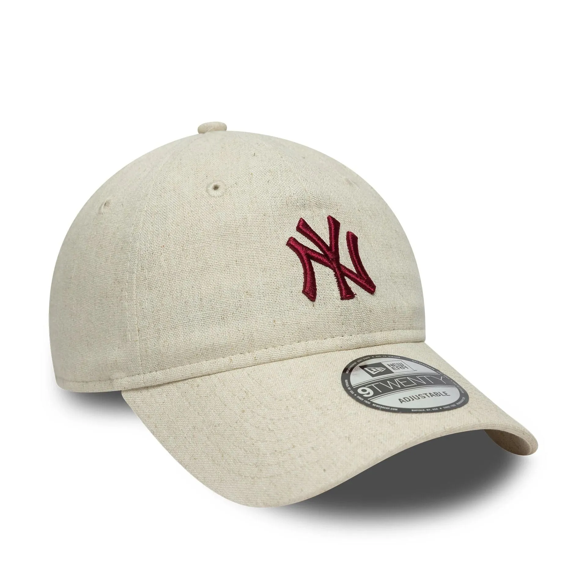 New Era 9twenty Caps New York Yankees MLB Linen Cream 9TWENTY Adjustable Cap