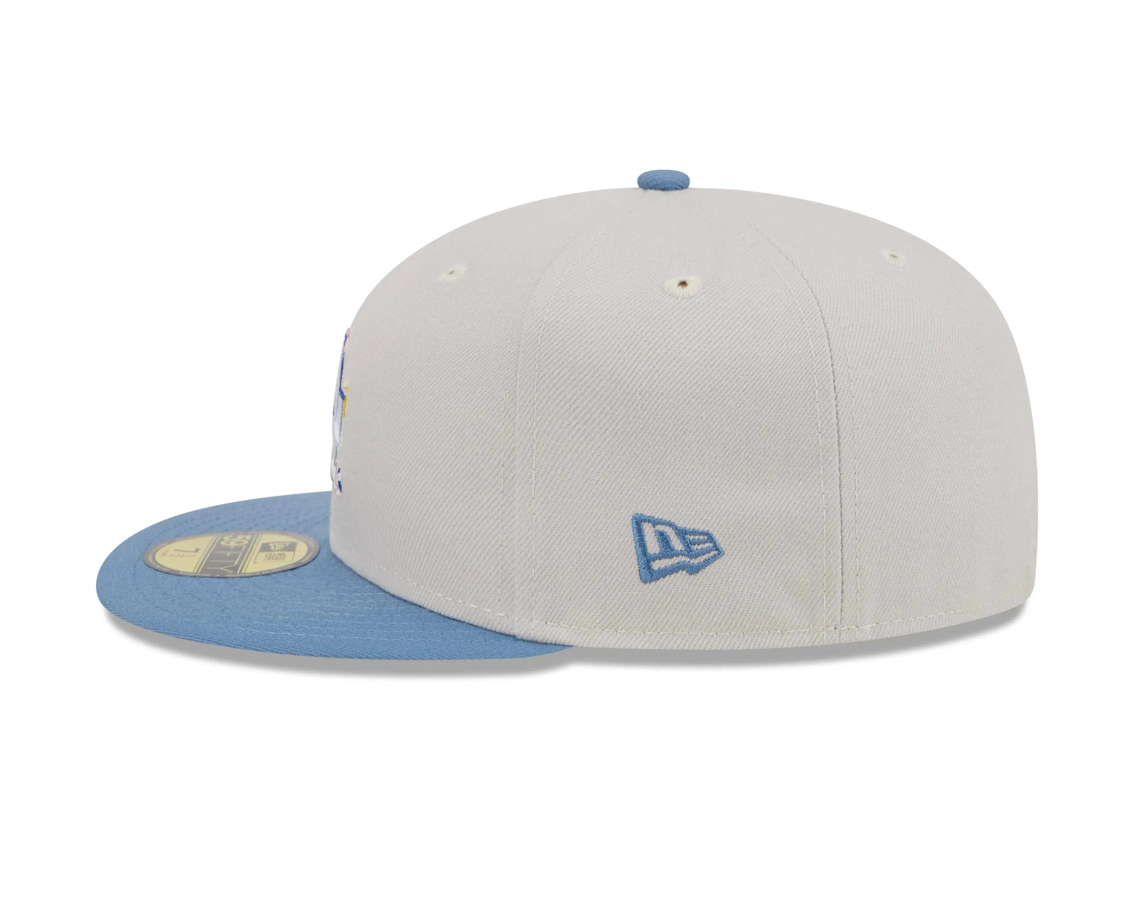 New Era Caps NEW ERA 59FIFTY MLB LOS ANGELES DODGERS COLOR BRUSH 60TH ANNIVERSARY TWO TONE / GREY UV FITTED CAP