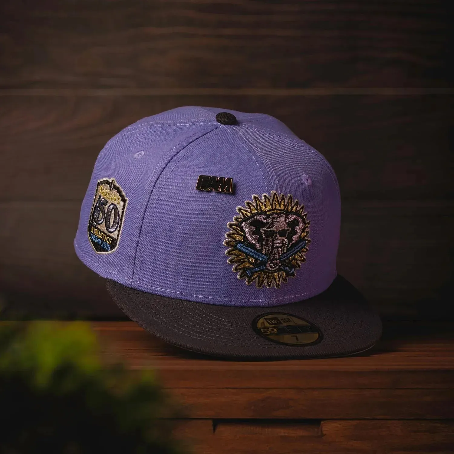 New Era Caps NEW ERA 59FIFTY MLB OAKLAND ATHLETICS 50TH ANNIVERSARY TWO TONE / GREY UV FITTED CAP