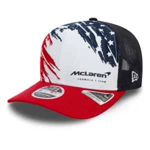New Era Curved Caps McLaren Racing Austin Race Special Team White 9FIFTY Stretch Snap Cap